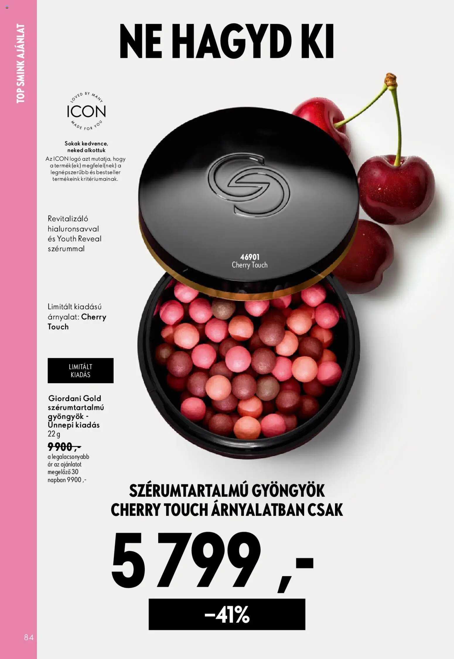Oriflame akciós ujság - amely érvényes a következő dátumtól: 2026.08.19. | Oldal: 84 | Termékek: Smink