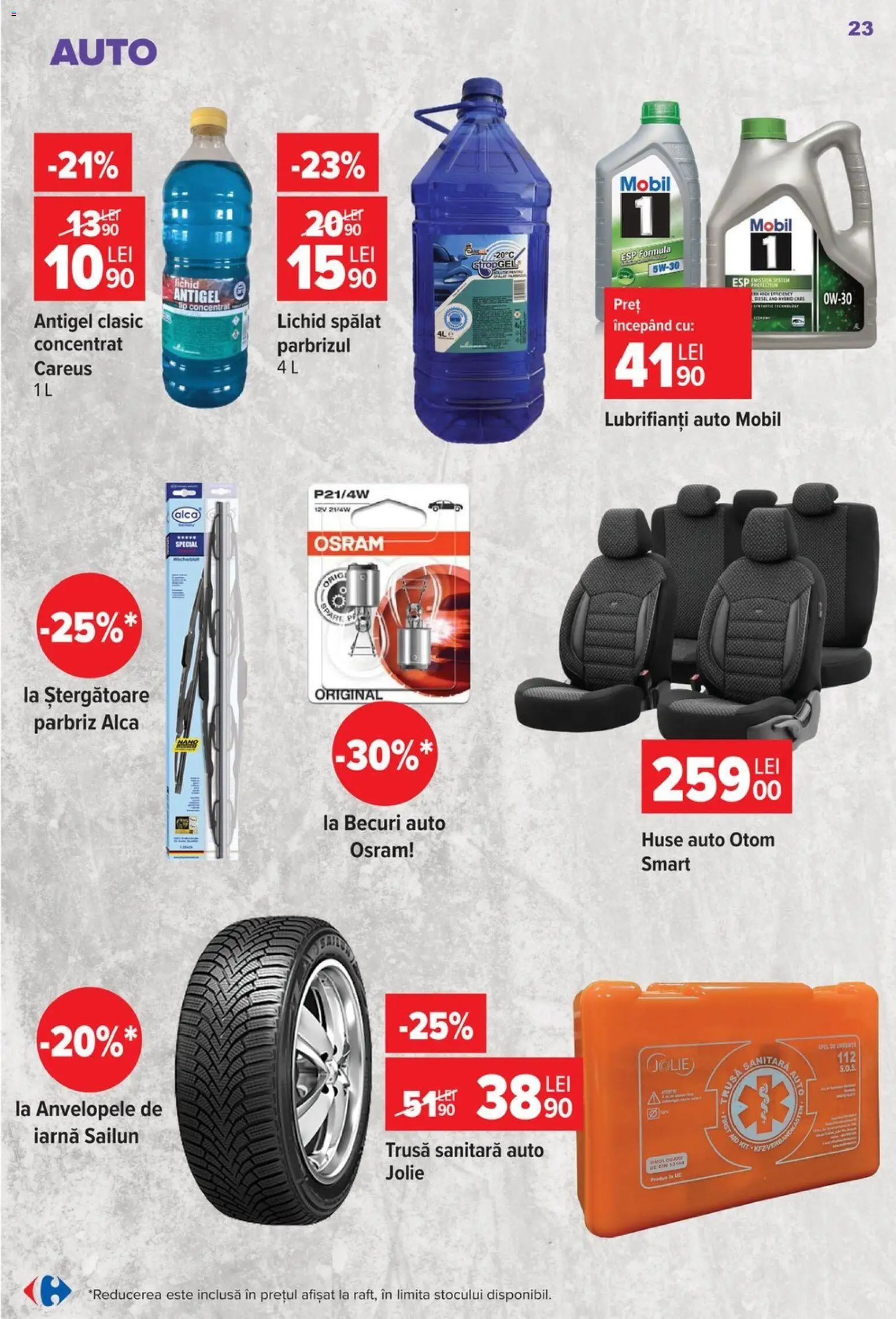 Noul catalog Carrefour – valabil de la 30.09.2026 | Pagină: 22 | Produse: Parbriz, Ușă