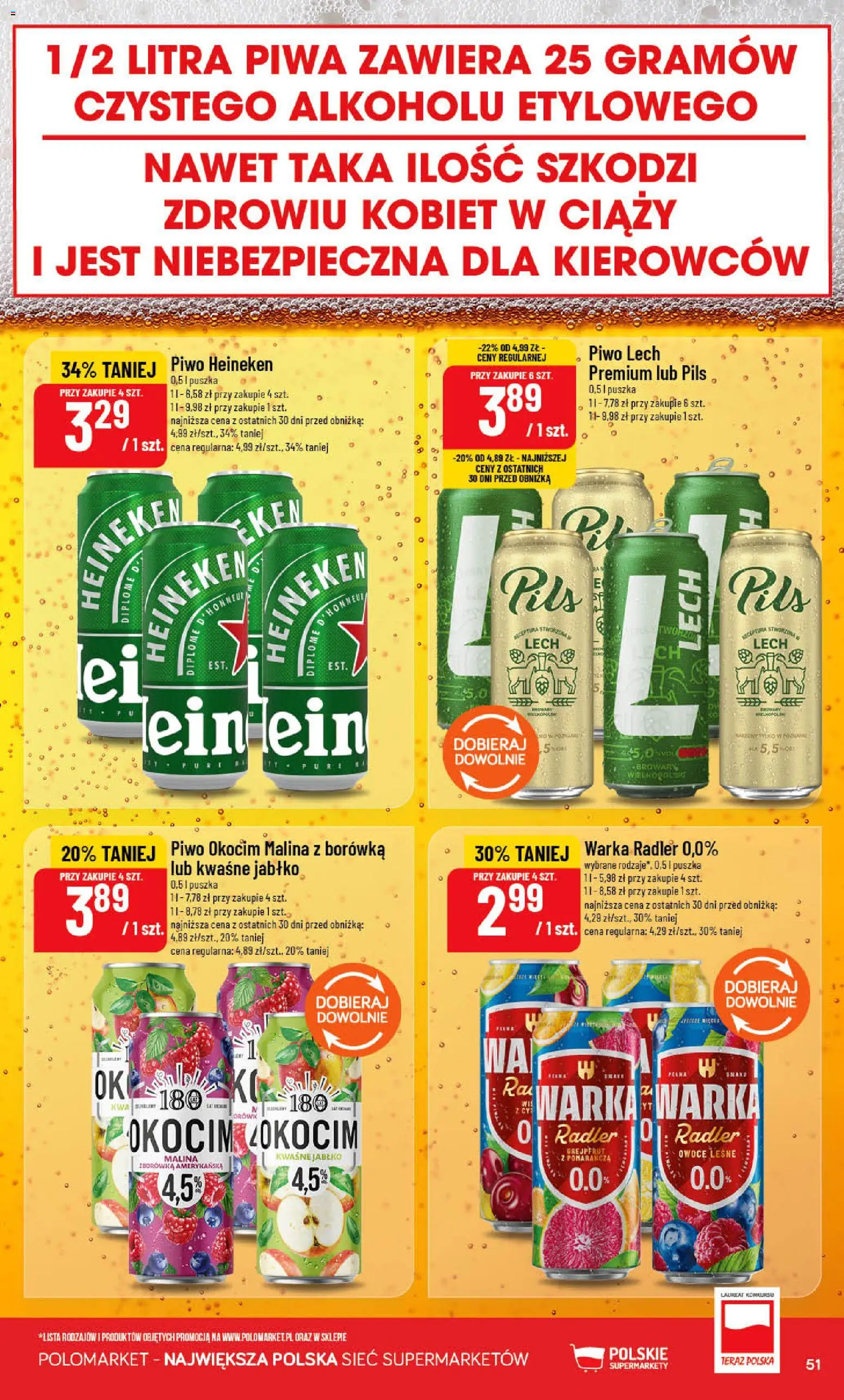 POLOmarket gazetka od 17.06.2026 | Strona: 51 | Produkty: Malina, Piwo, Owoce, Heineken