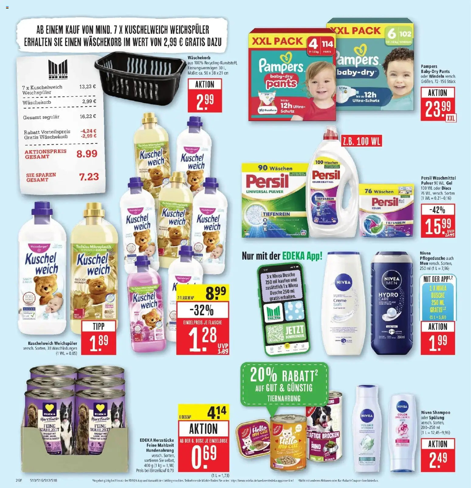 Marktkauf - Marktkauf: Wochenangebote – gültig ab 29.06.2026 | Seite: 32 | Produkte: Pampers, Spülung, Creme, Weichspüler