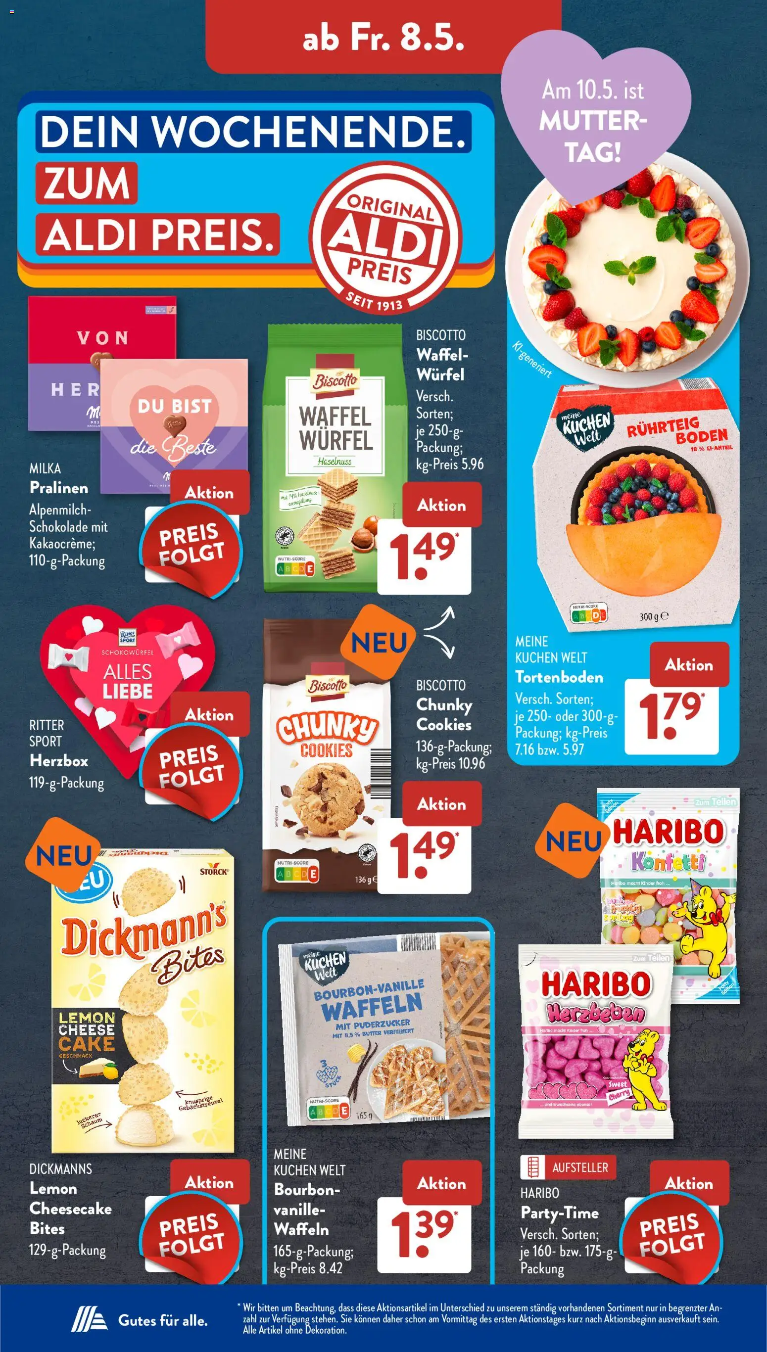 Aldi Süd Prospekt 	 – gültig ab 04.05.2026 | Seite: 13 | Produkte: Butter, Milka, Bourbon, Kuchen