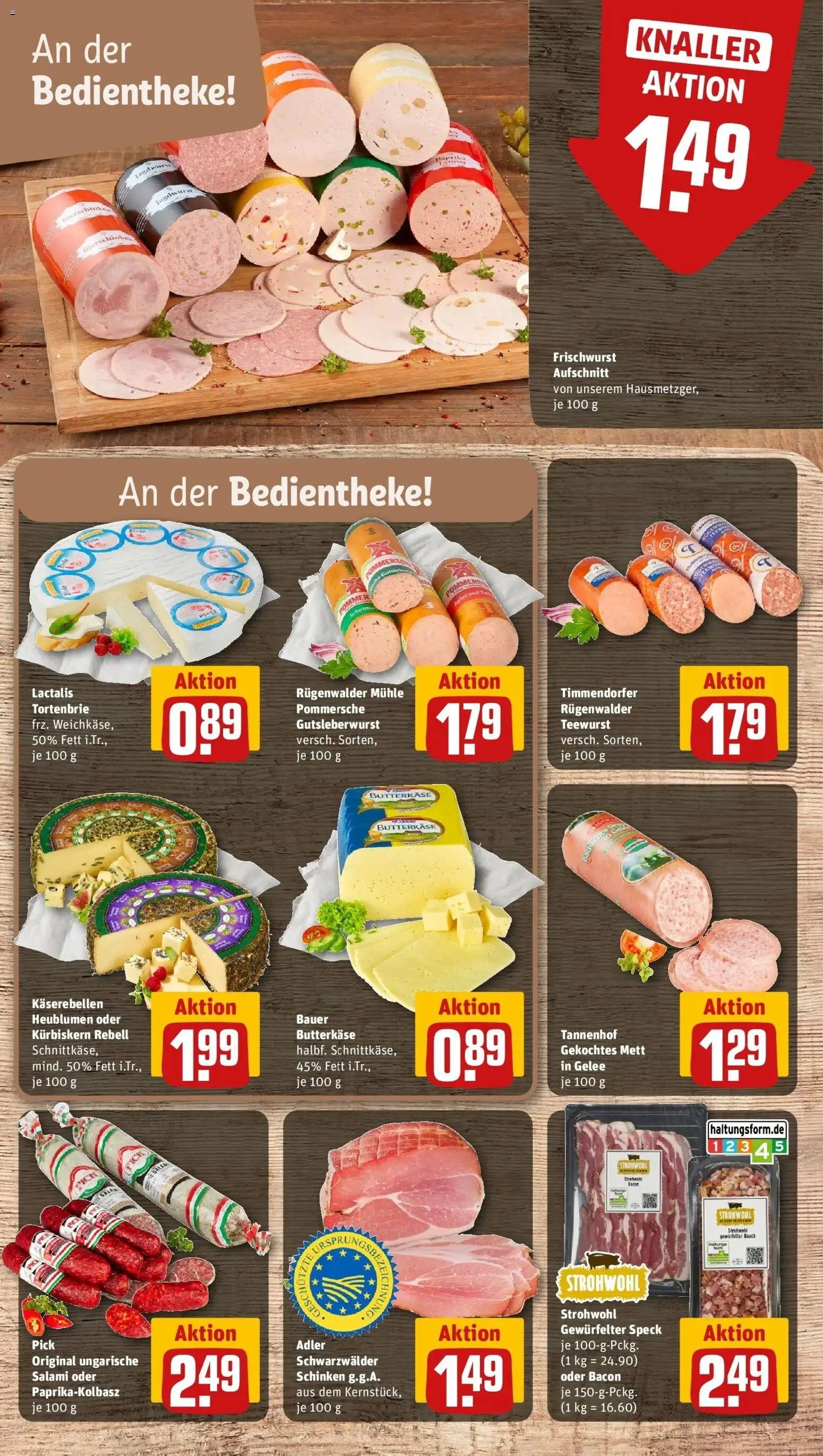 REWE Prospekt ab 19.10.2026 zum Blättern » Angebote | Seite: 13 | Produkte: Mühle, Äpfel, Salami, Schinken