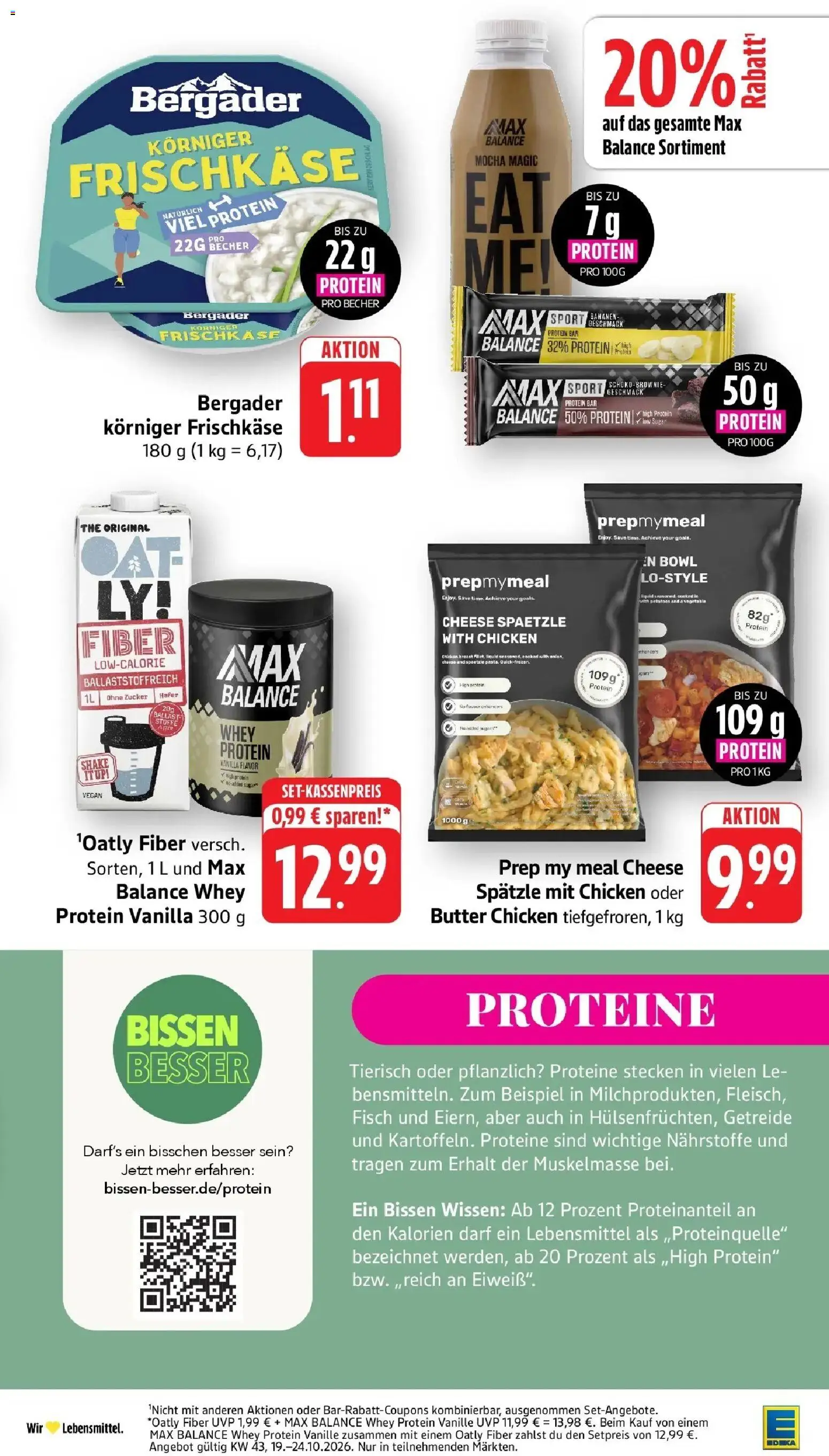 Edeka Prospekt Wangen (ab 19.10.2026) » Angebote Online | Seite: 3 | Produkte: Fisch, Zucker, Oatly, Getreide