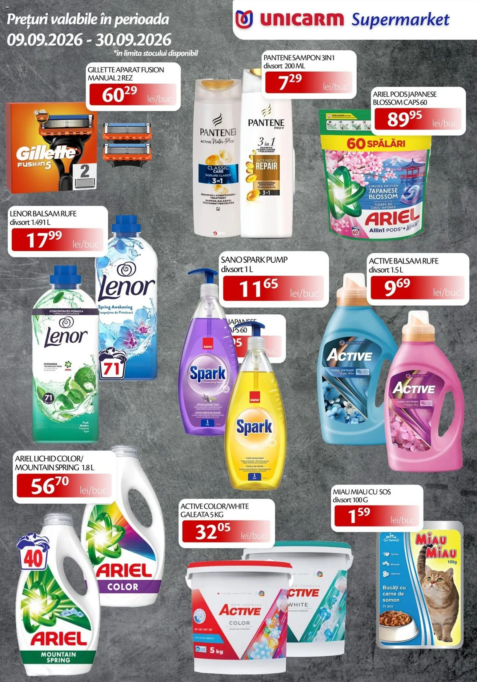 Noul catalog Unicarm – valabil de la 09.09.2026 | Pagină: 7 | Produse: Aparat, Fusion, Somon, Sos