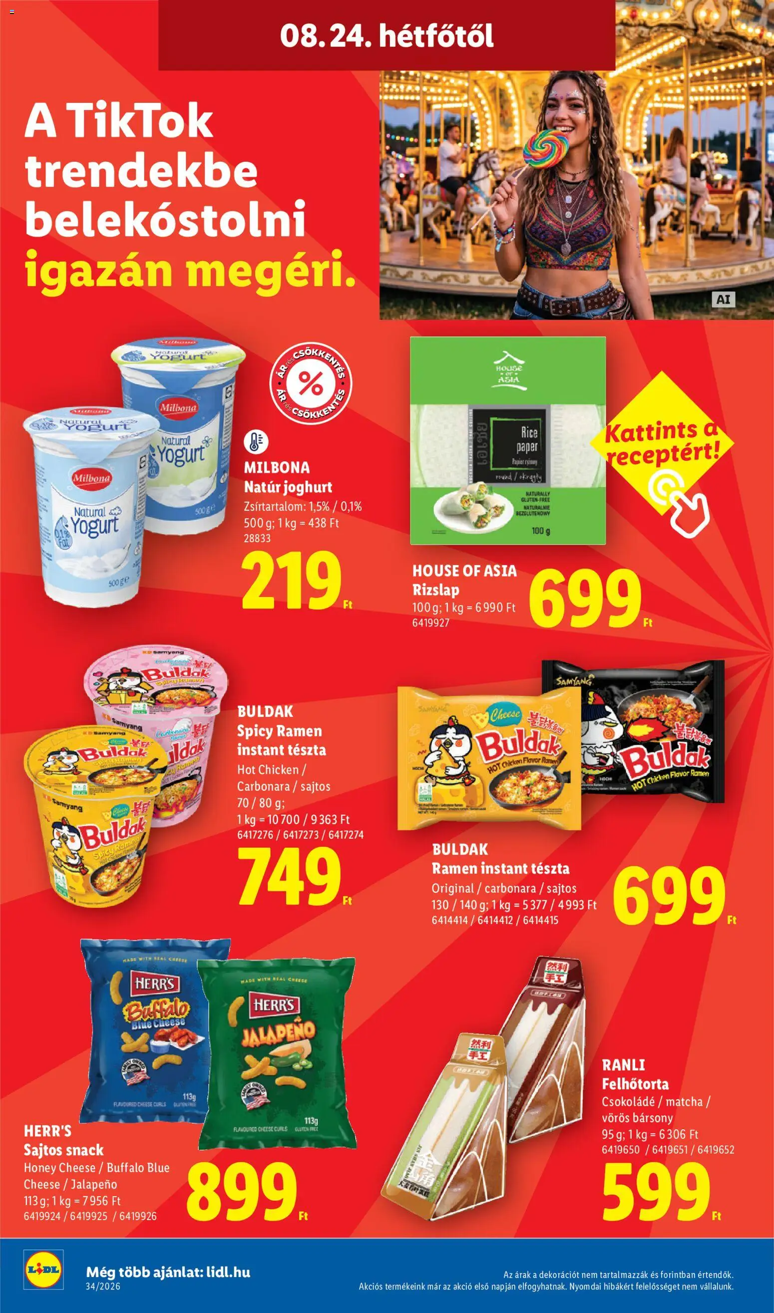 Lidl akciós ujság - amely érvényes a következő dátumtól: 2026.08.19. | Oldal: 62