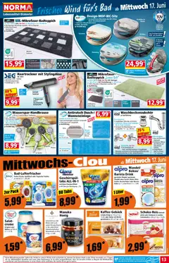 Norma Flugblatt ab 15.06.2026 gültig | Seite: 13 | Produkte: Kekse, Kissen, Milch, Creme