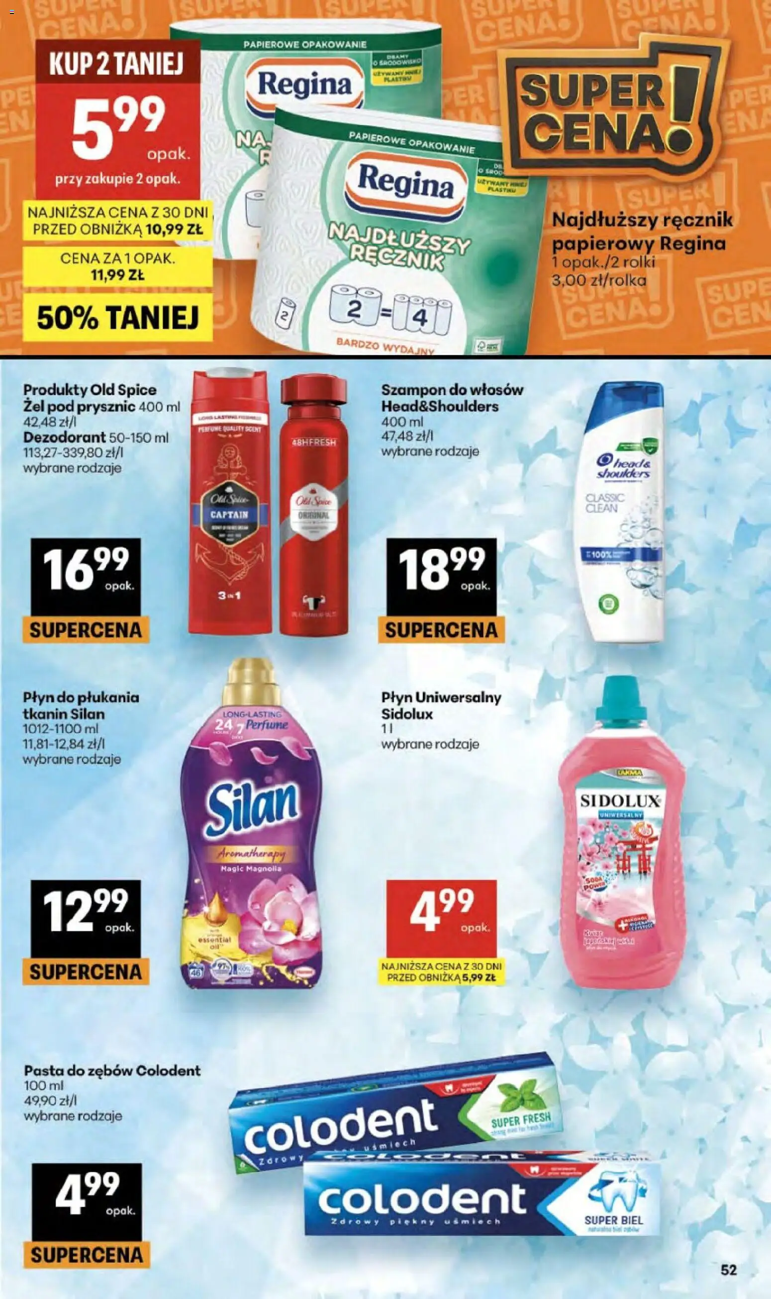 Delikatesy Centrum gazetka od 03.06.2026 | Strona: 52 | Produkty: Rolki, Prysznic, Dezodorant, Old spice