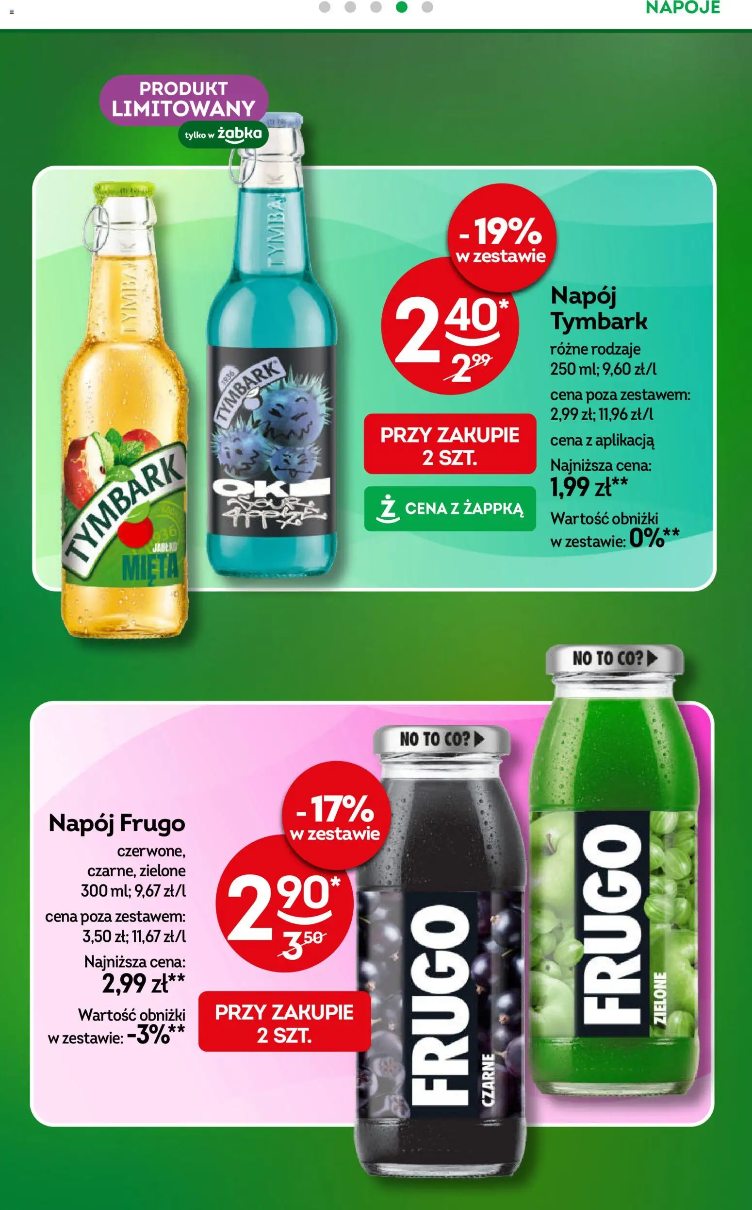 Żabka gazetka od 10.08.2026 | Strona: 26 | Produkty: Tymbark, Napoje, Mięta