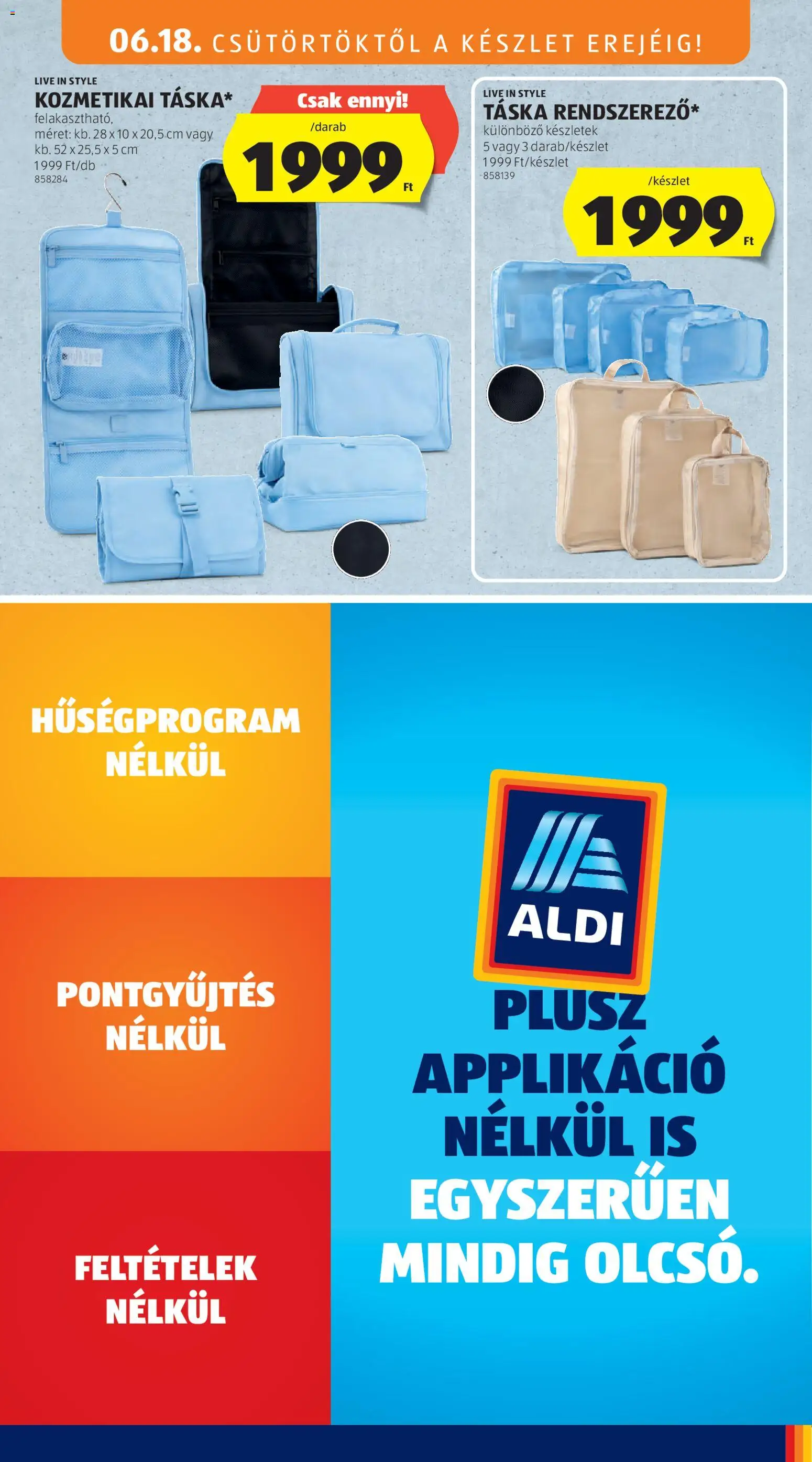 Aldi akciós ujság - amely érvényes a következő dátumtól: 18.06.2026 | Oldal: 9