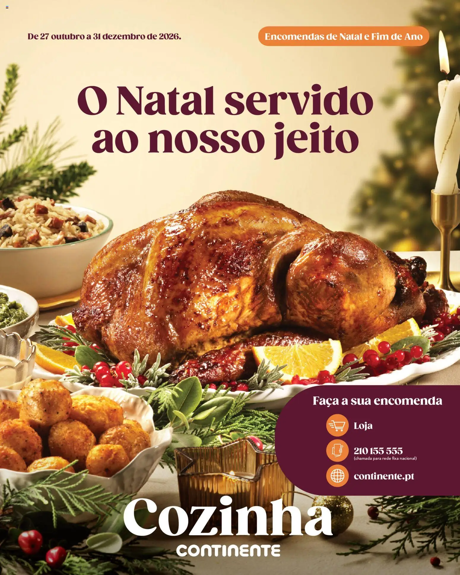 Continente O Natal servido ao nosso jeito │ válido de 27/10/2026 | Página: 1 | Produtos: Faca
