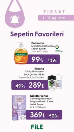 01 Ağustos 2026 tarihinden itibaren geçerli olan File Market kataloğu önizlemesi | Sayfa: 3 | Ürünler: Sabun, Mandalina, Tıraş makinesi