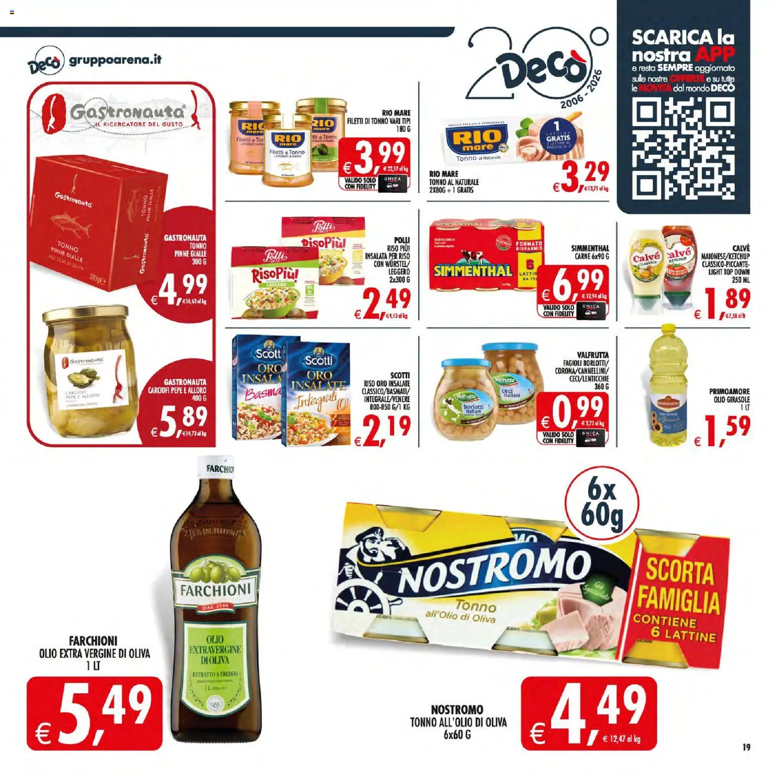 Volantino Decò del 21/08/2026 | Pagina: 23 | Prodotti: Ketchup, Olio, Top, Pinne