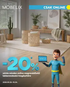 Möbelix akciós újság - amely érvényes a következő dátumtól: 2026.09.28.