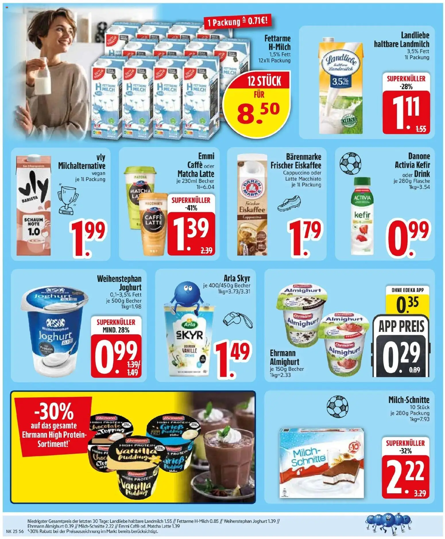 Edeka prospekt Emmerting – gültig ab 14.06.2026 | Seite: 8 | Produkte: Kefir, Danone activia, Joghurt, Pudding