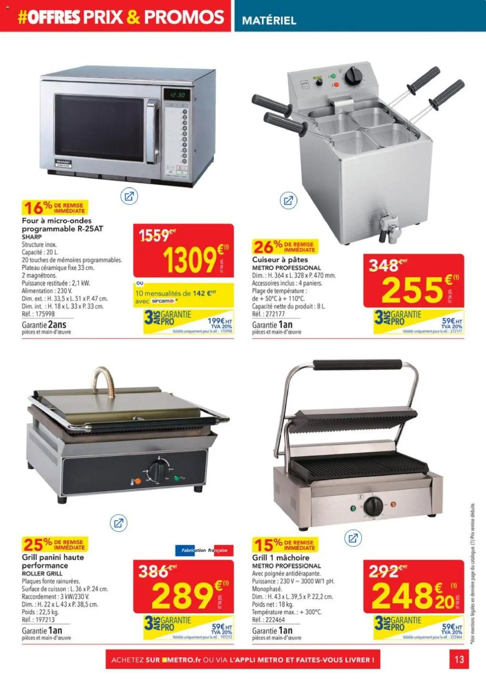 {H1} | Page: 13 | Produits: Panini, Four, Plateau, Cuiseur