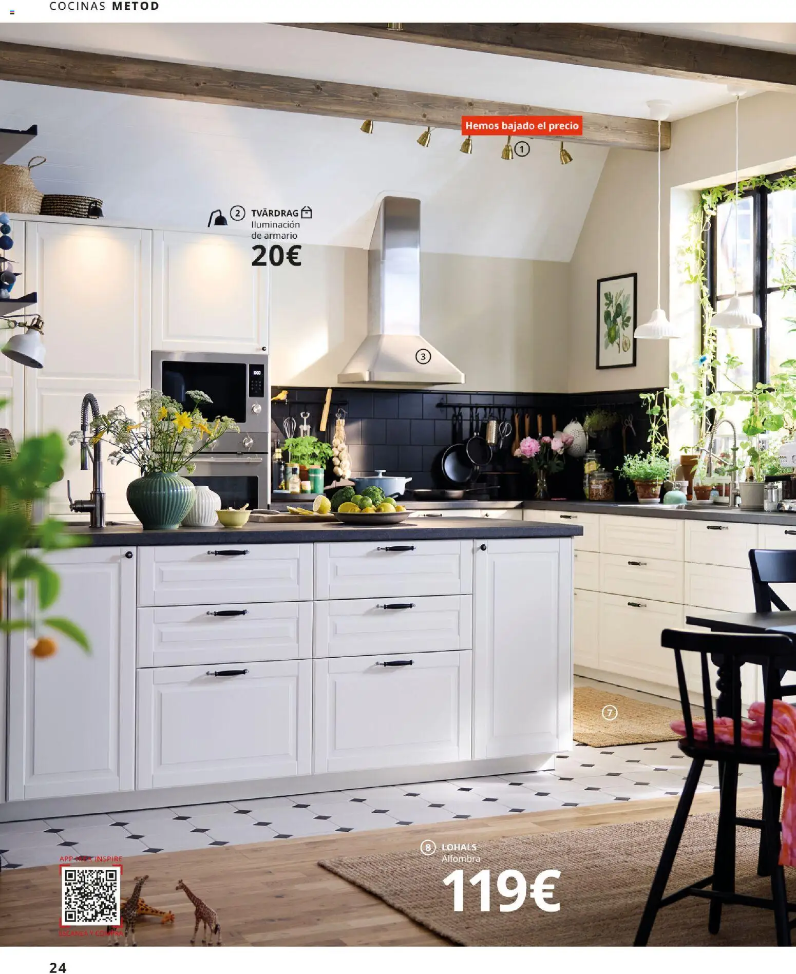 IKEA - Cocinas │ válido desde el 01/09/2026 | Página: 24 | Productos: Iluminación de armario, Iluminación, Armario, Alfombra
