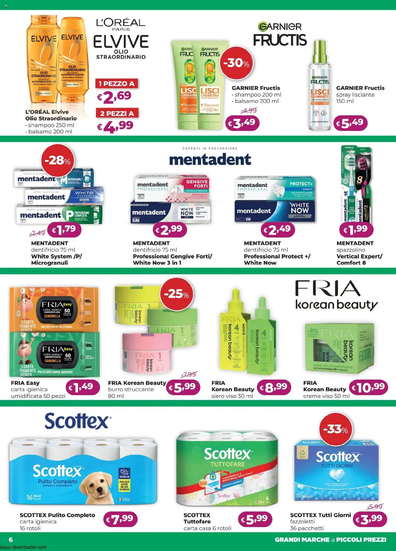 Volantino La Saponeria del 11.06.2026 | Pagina: 6 | Prodotti: Shampoo, Crema, Dentifricio, Olio