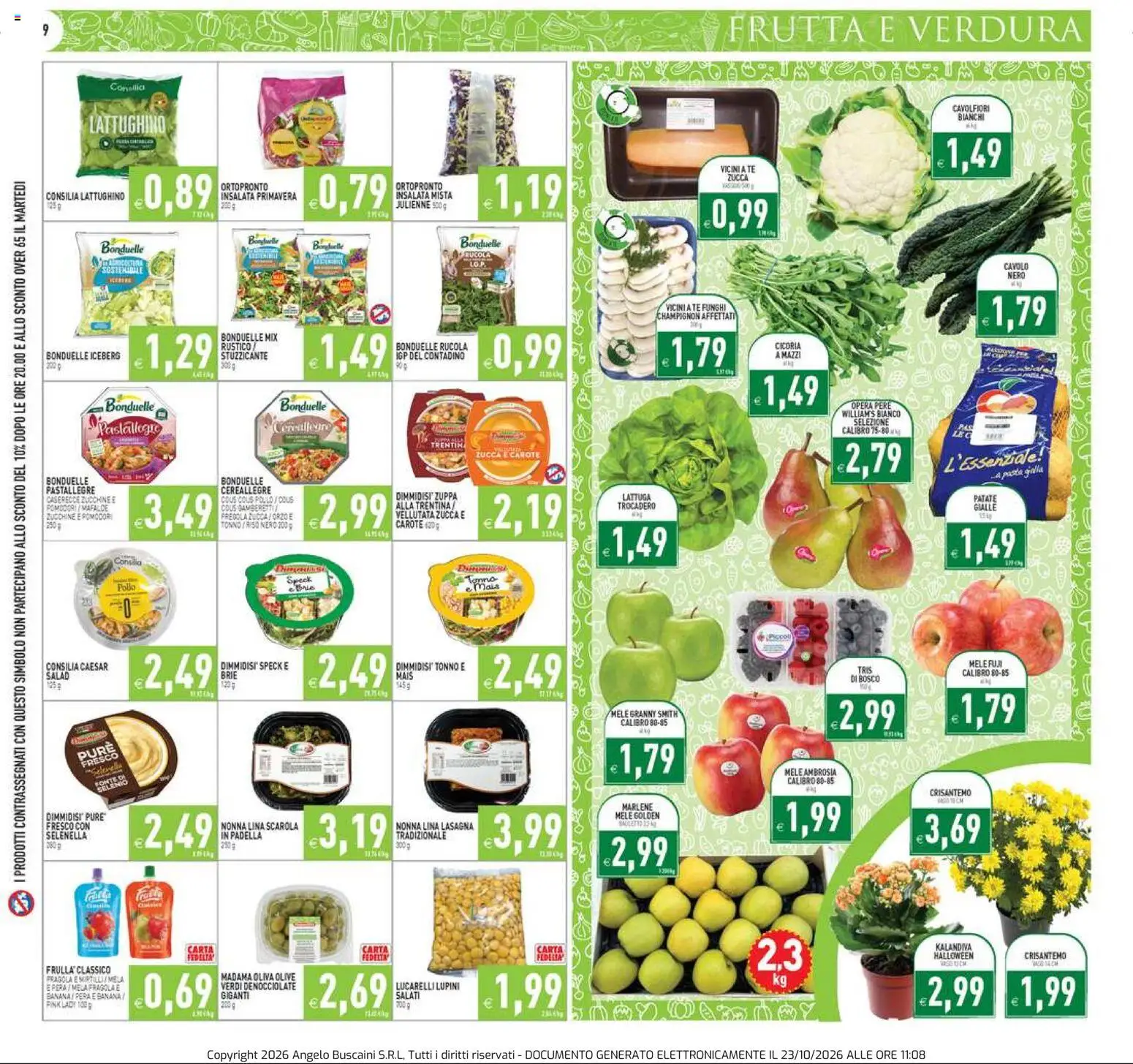 Volantino PIM Supermercati del 23/10/2026 | Pagina: 9