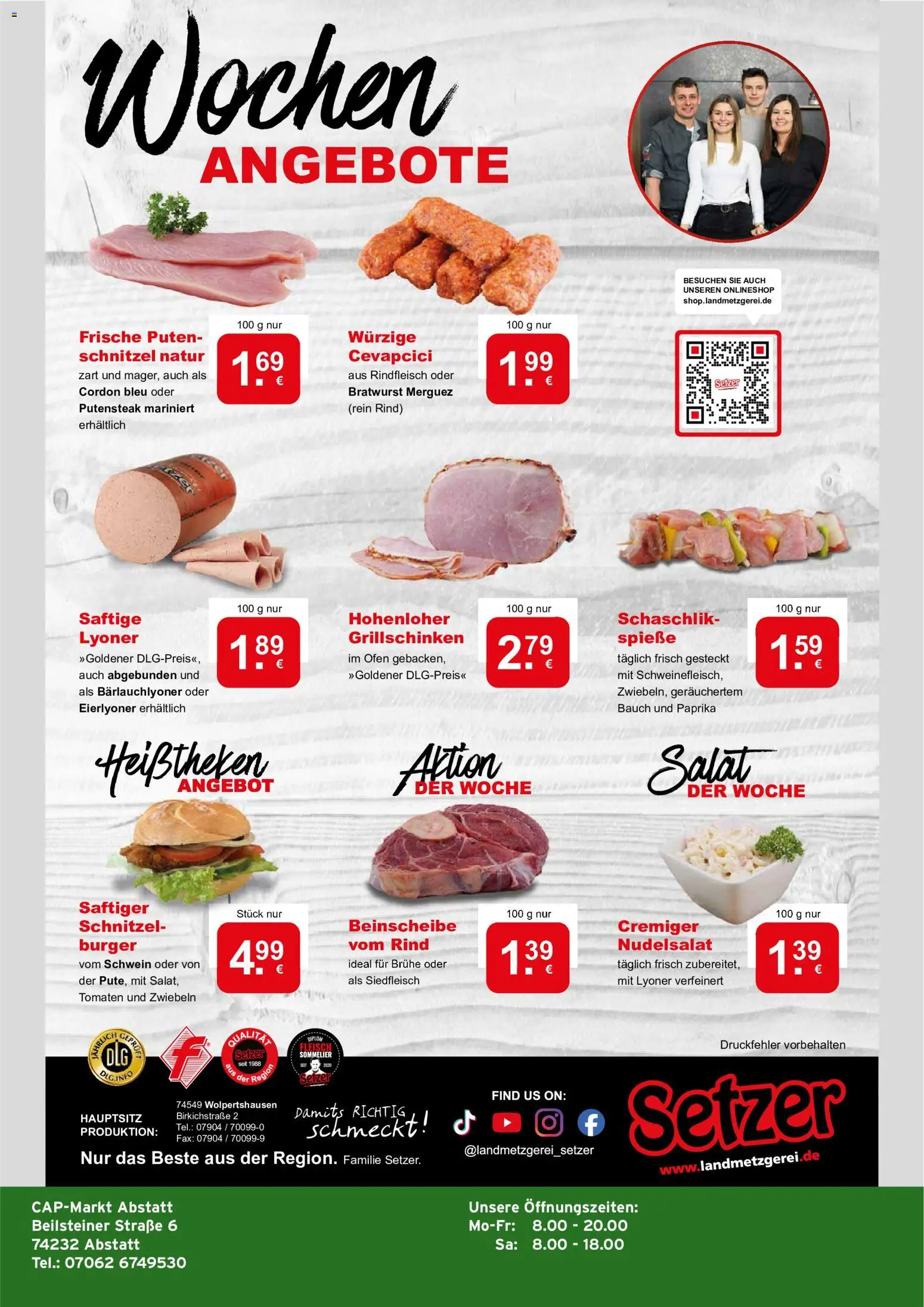 CAP Markt Prospekt – gültig ab 04.05.2026 | Seite: 4 | Produkte: Ofen, Bratwurst, Rindfleisch, Salat