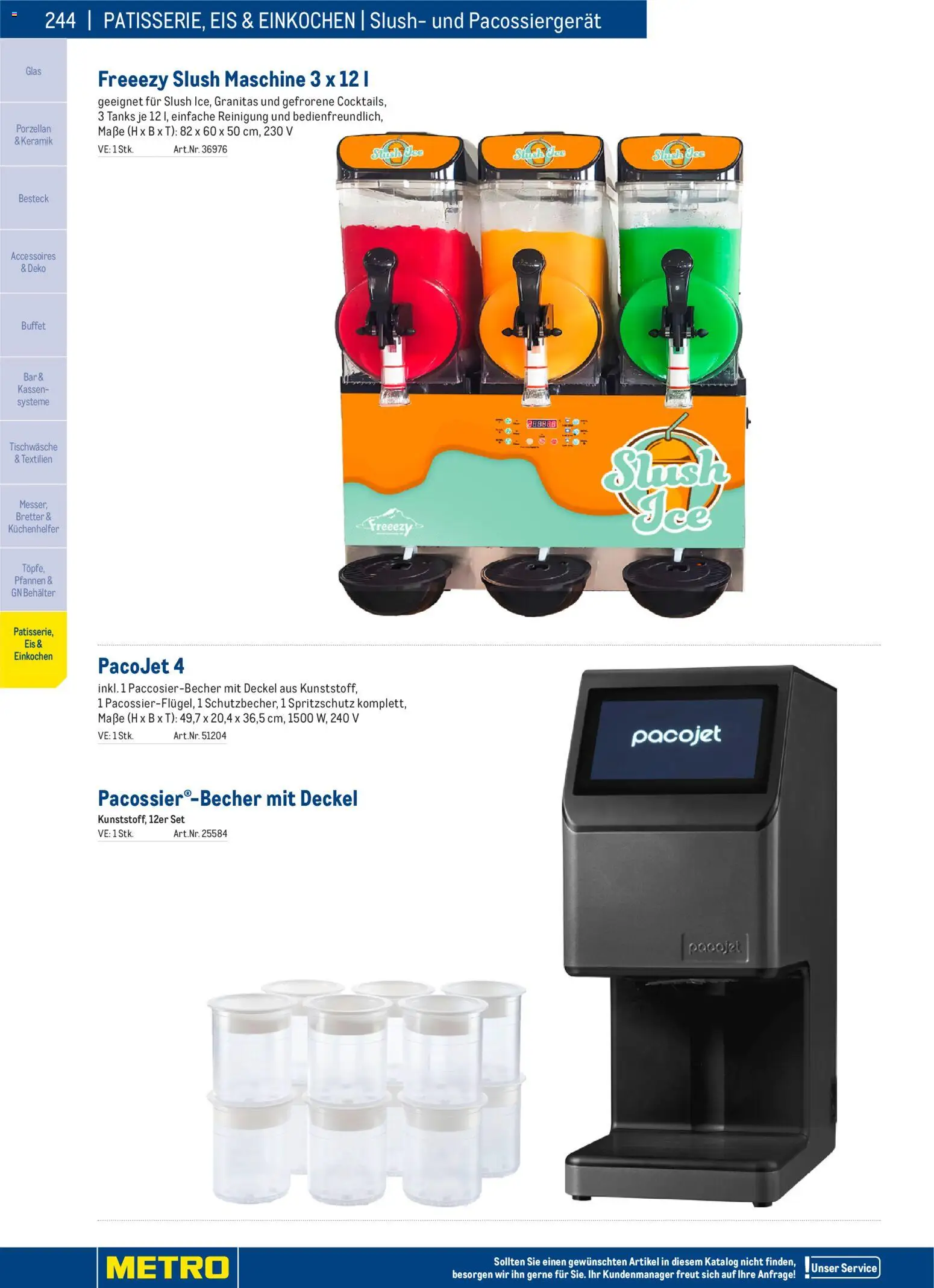 Metro angebote Gastro Non-Food Katalog gültig ab 01.01.2026 | Seite: 244 | Produkte: Eis