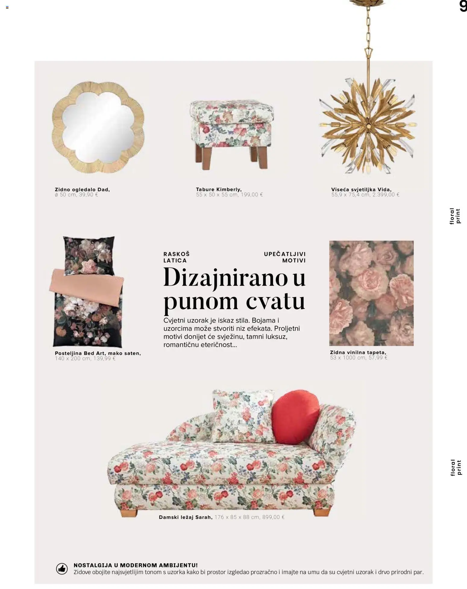 Lesnina katalog | vrijedi od 10.09.2026 | Stranica: 9 | Proizvodi: Ogledalo, Svjetiljka, Posteljina, Tabure