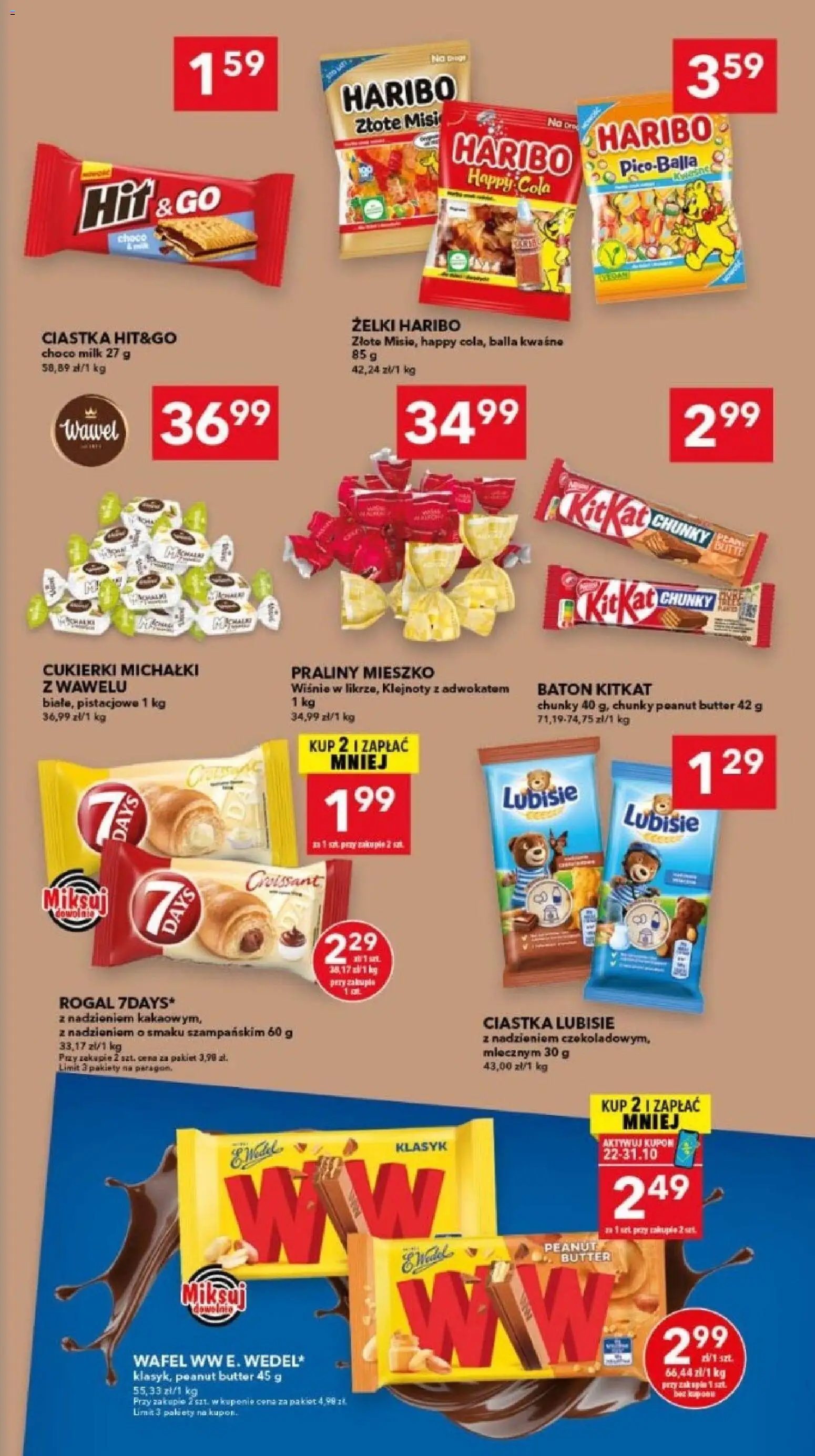 Lewiatan gazetka - Legnica od 22.10.2026 | Strona: 11 | Produkty: Praliny, Baton, Żelki, Ciastka
