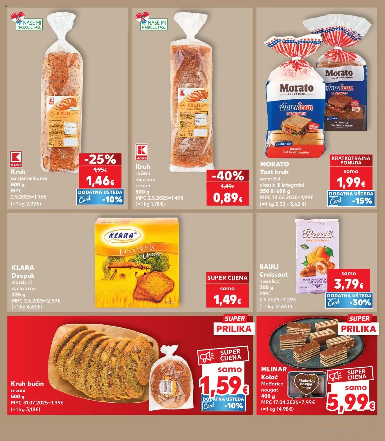 Kaufland katalog | vrijedi od 06.08.2026 | Stranica: 7 | Proizvodi: Kruh, Dvopek