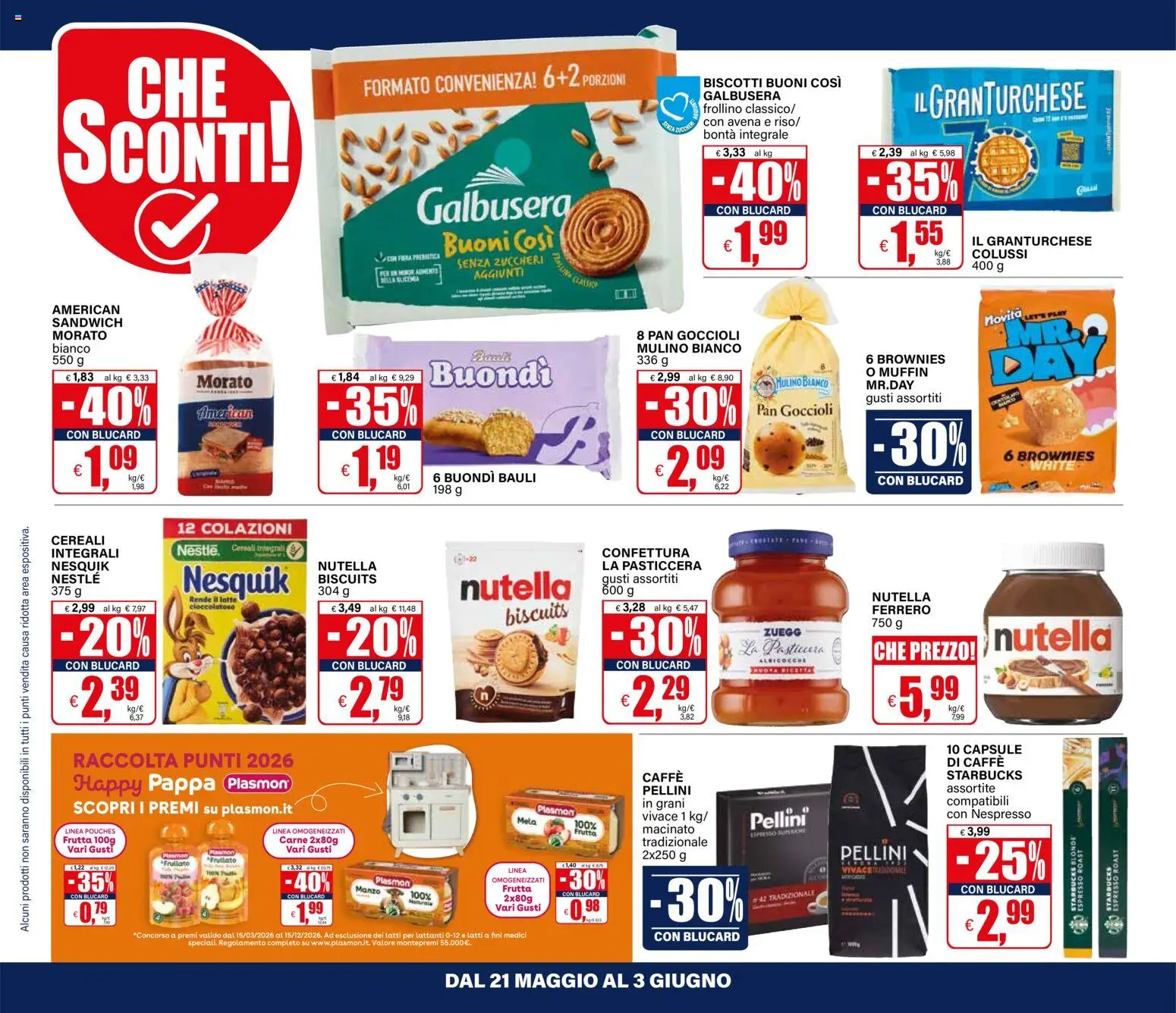 Volantino Il Gigante del 21.05.2026 | Pagina: 12 | Prodotti: Manzo, Cereali, Frutta, Nutella