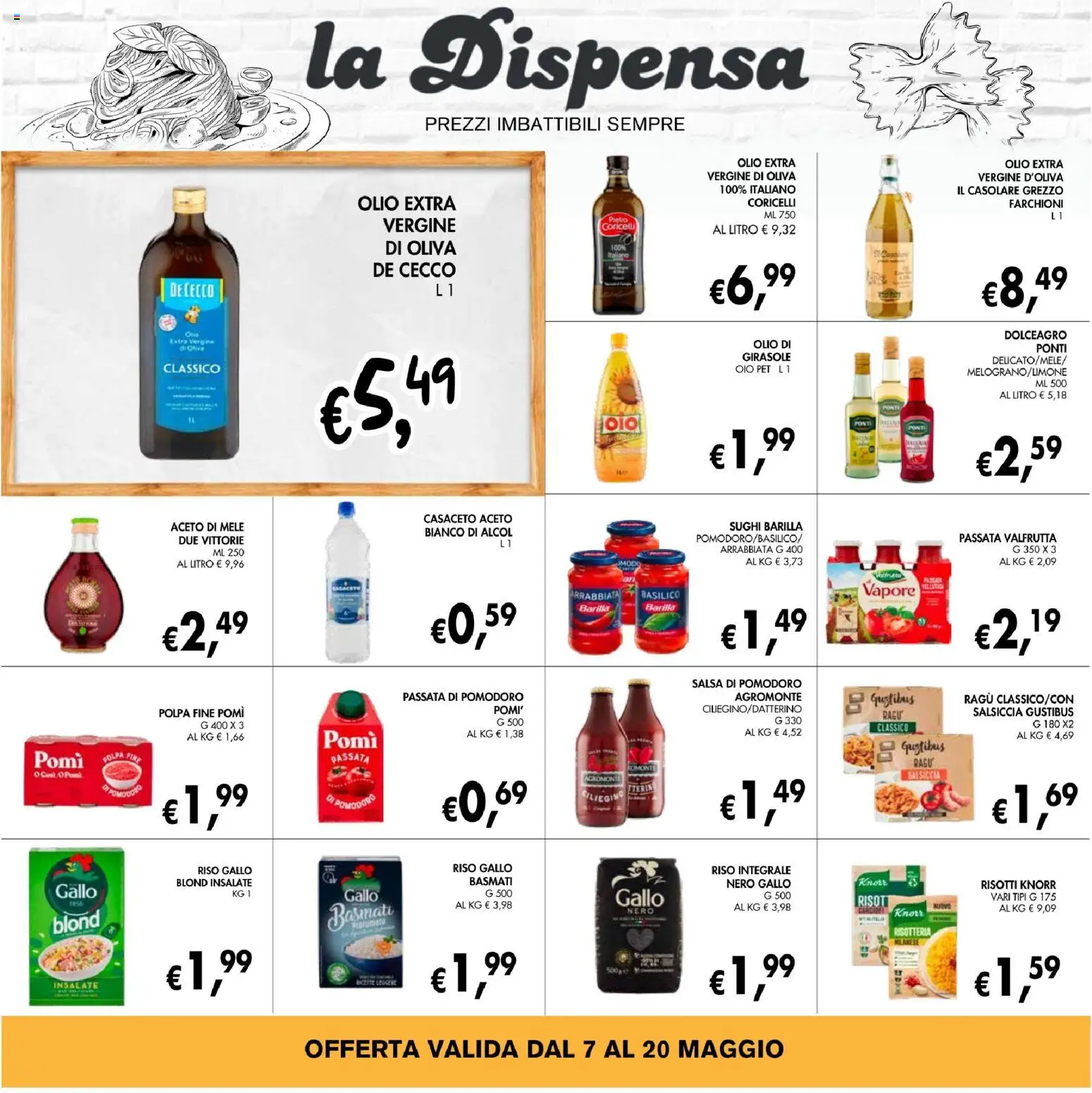 Volantino Coal del 07.05.2026 | Pagina: 14 | Prodotti: Riso, Pomodoro, Salsiccia, Ragú