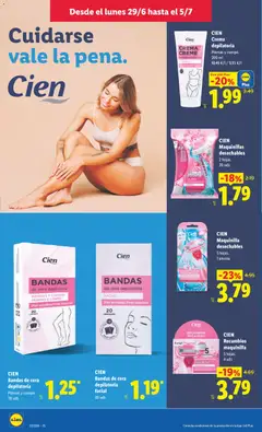 Vista previa CIEN Crema depilatoria, Piernas y cuerpo. 200 ml válido desde el 29/06/2026 | Página: 28