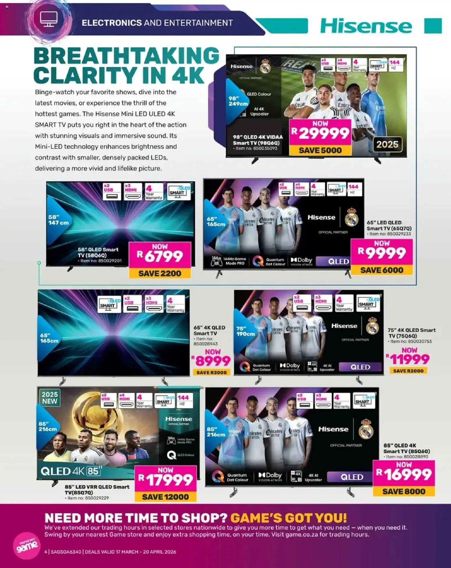Game Catalogue valid from 17.03.2026 | Page: 4 | Products: Tv, Game