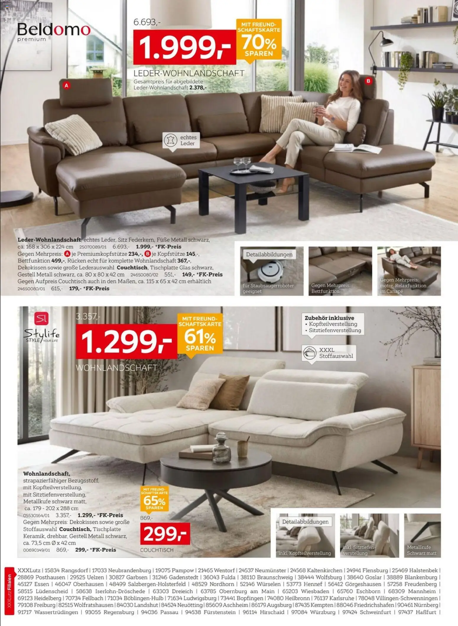 XXXLutz Red Shopping Week – gültig ab 03.10.2026 | Seite: 1 | Produkte: Wohnlandschaft, Couchtisch