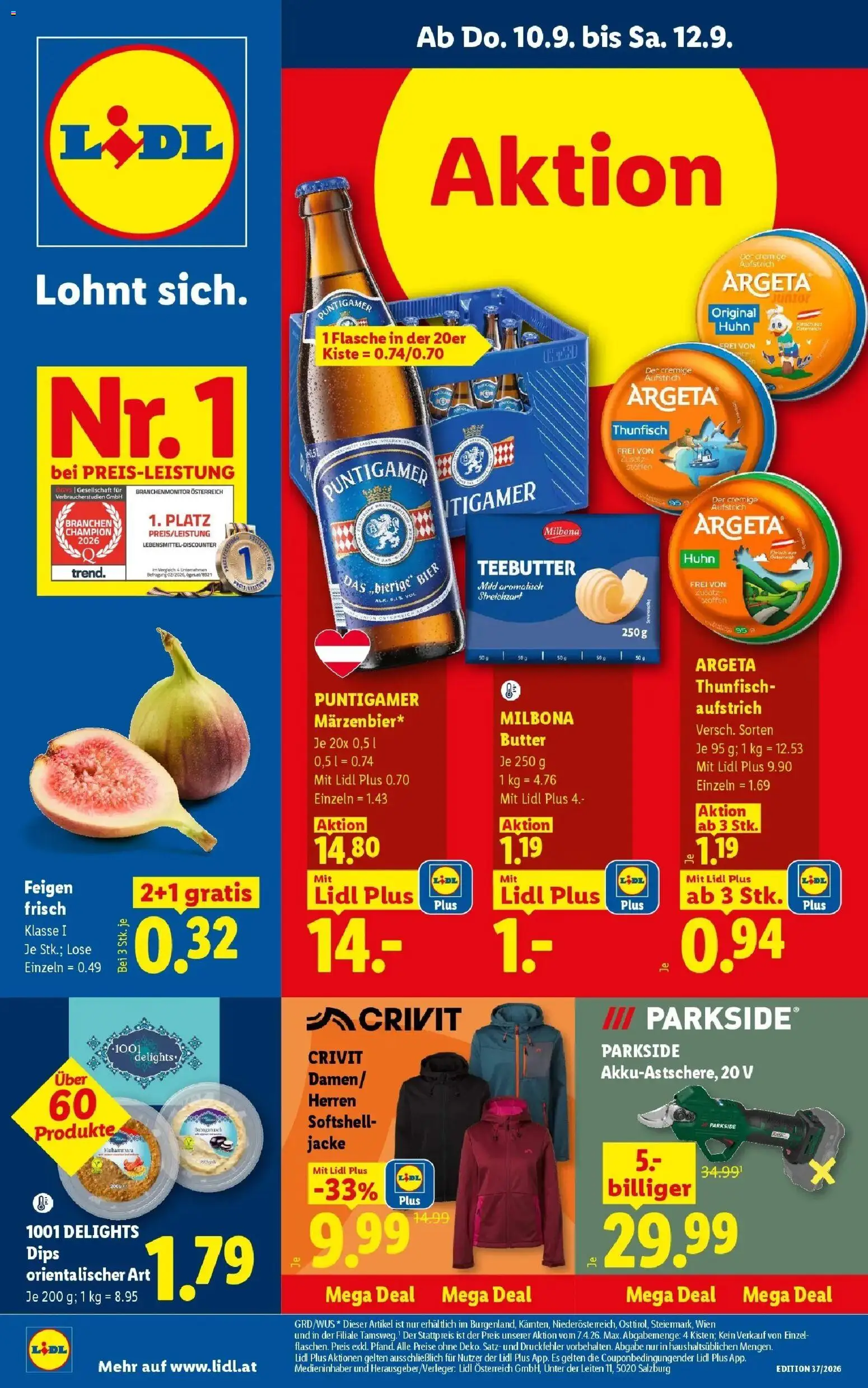 Lidl Flugblatt - Wien ab 06.09.2026 - Angebote ab donnerstag | Seite: 1