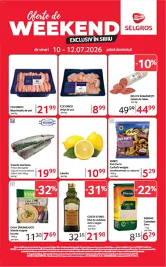Ofertele Selgros valabile de la 10.07.2026