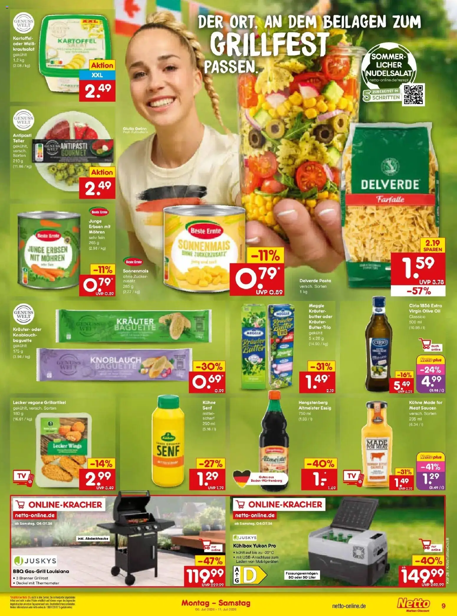 Netto Marken-Discount - Netto: Wochenangebote – gültig ab 05.07.2026 | Seite: 13 | Produkte: Grill, Thermometer, Butter, Knoblauch