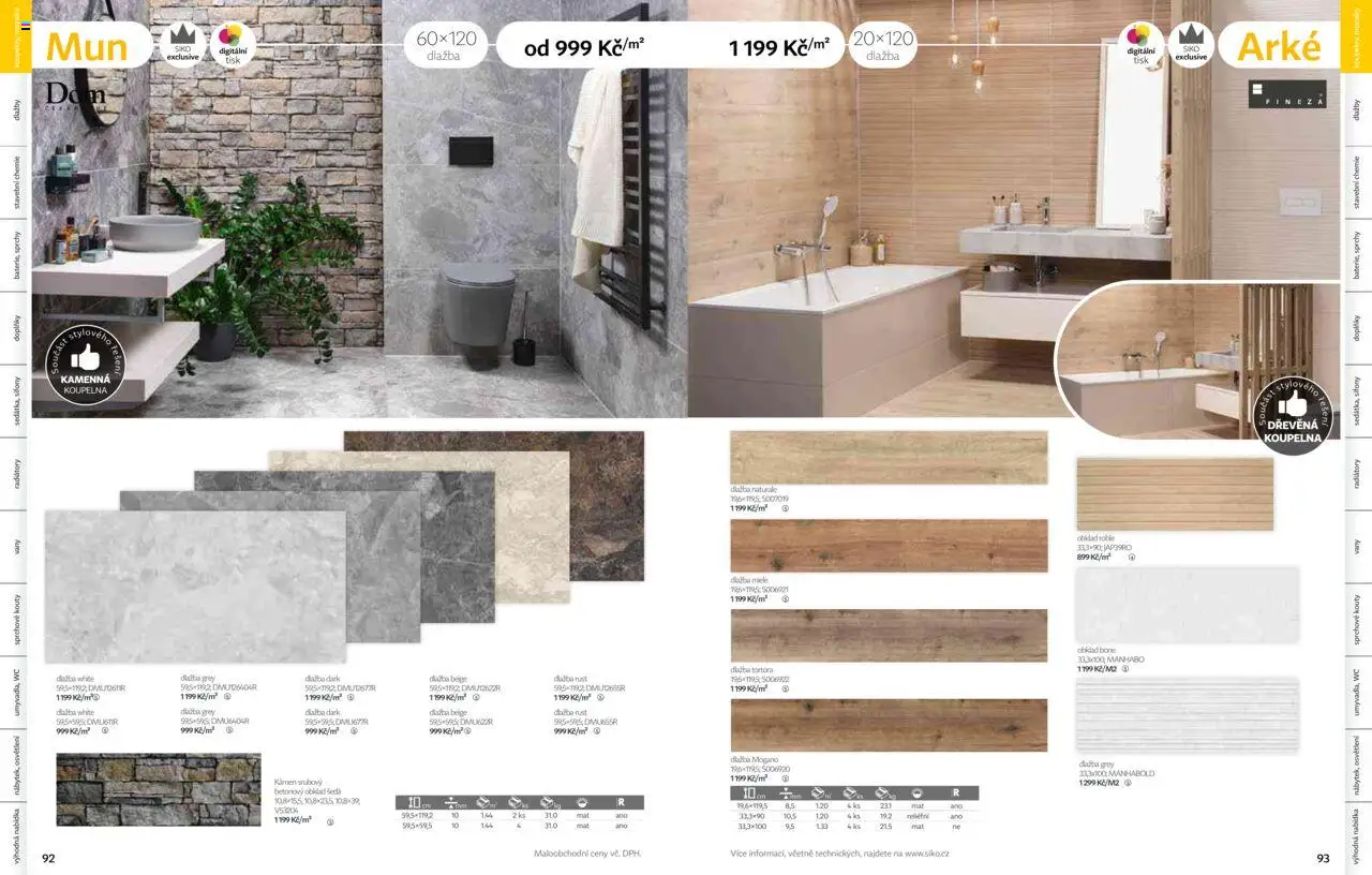 Siko koupelny katalog Koupelny 2025/2026 od 14.10.2025 | Strana: 47 | Produkty: Osvětlení, Dlažba, Wc, Koupelna