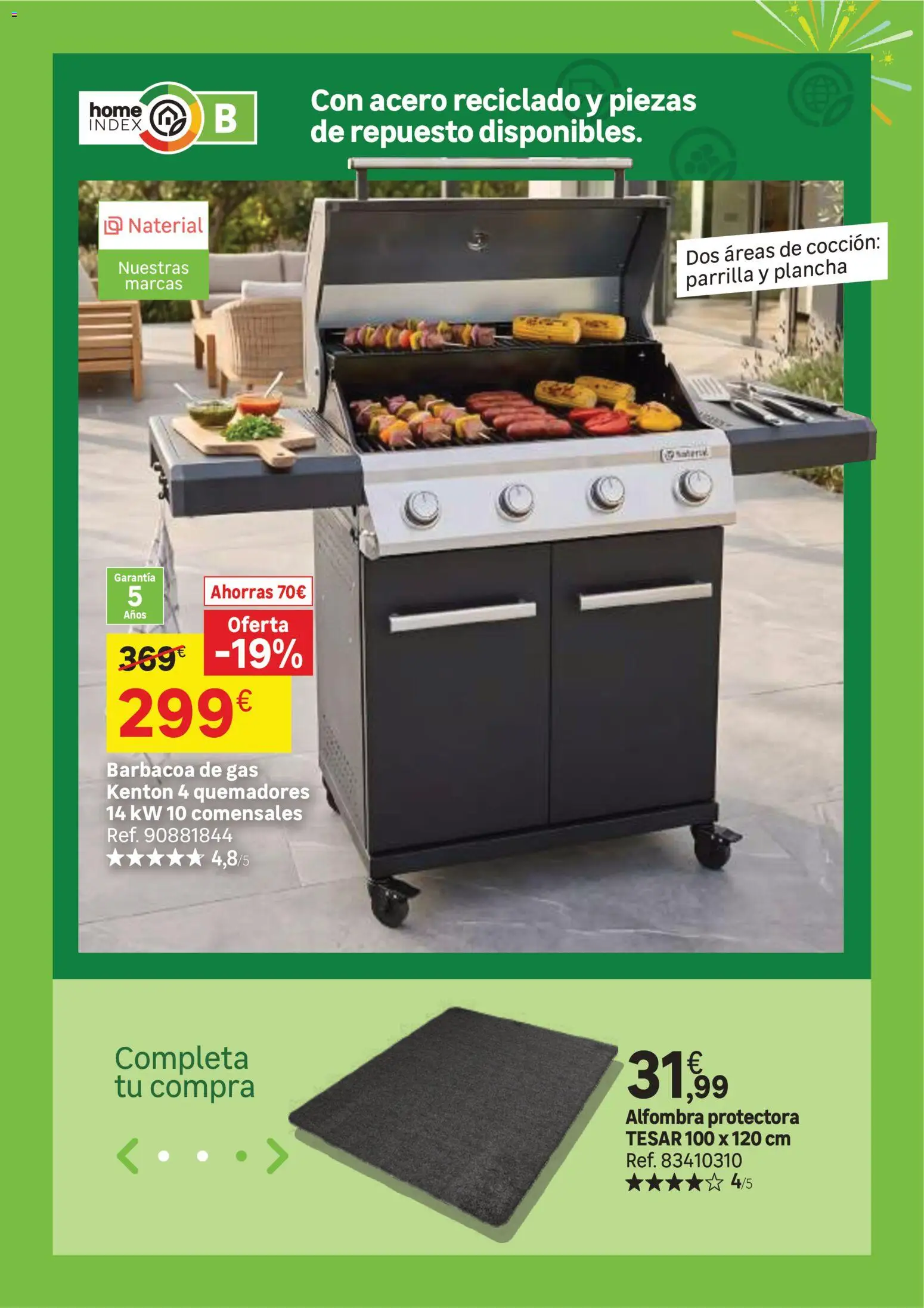 Leroy Merlin catálogo │ válido desde el 23/06/2026 | Página: 19 | Productos: Barbacoa, Parrilla, Plancha, Alfombra