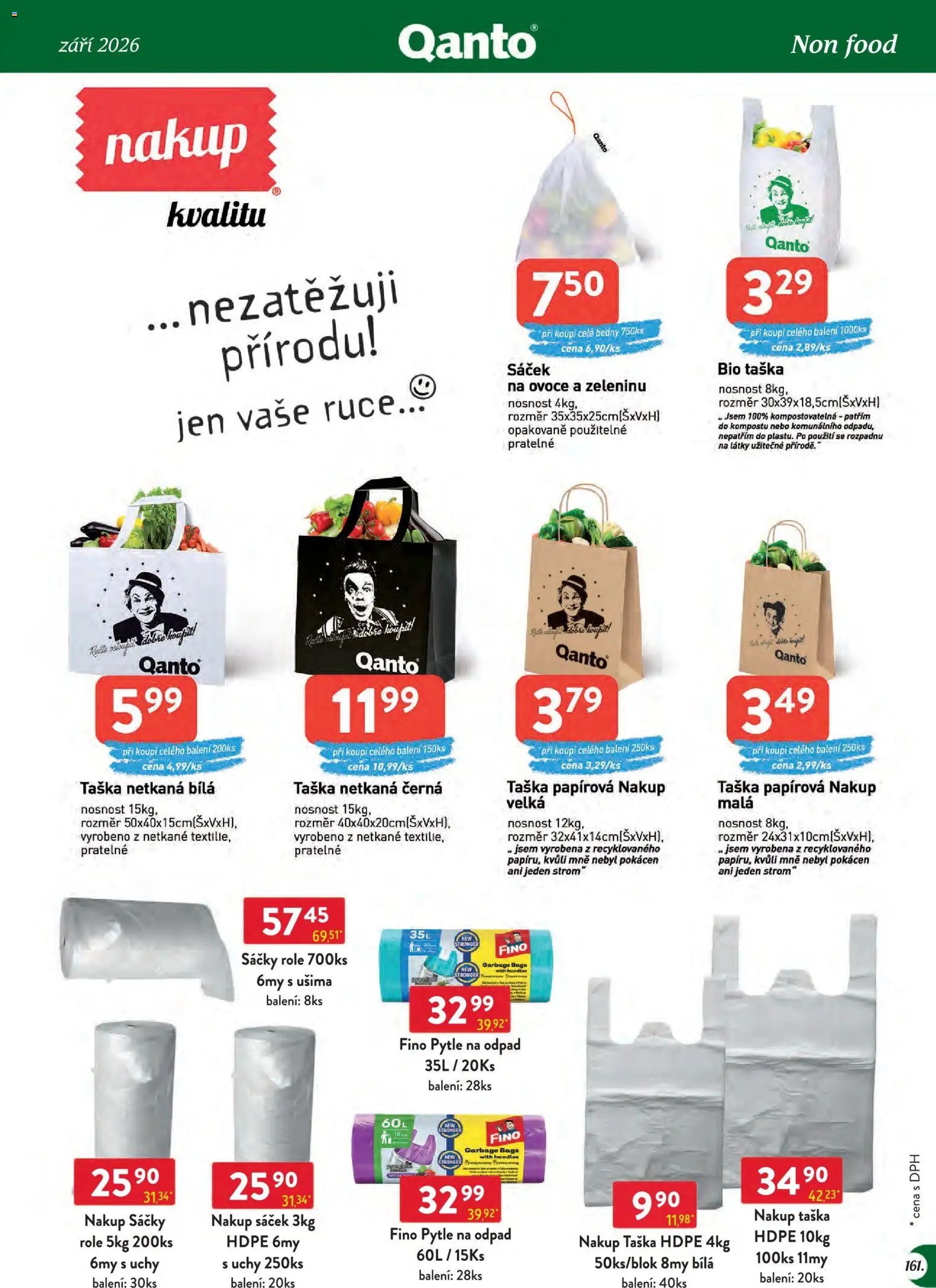 Astur & Qanto leták - Velkoobchod 09/2026 od 01.09.2026 | Strana: 161 | Produkty: Ovoce, Taška, Pytle na odpad, Sáček