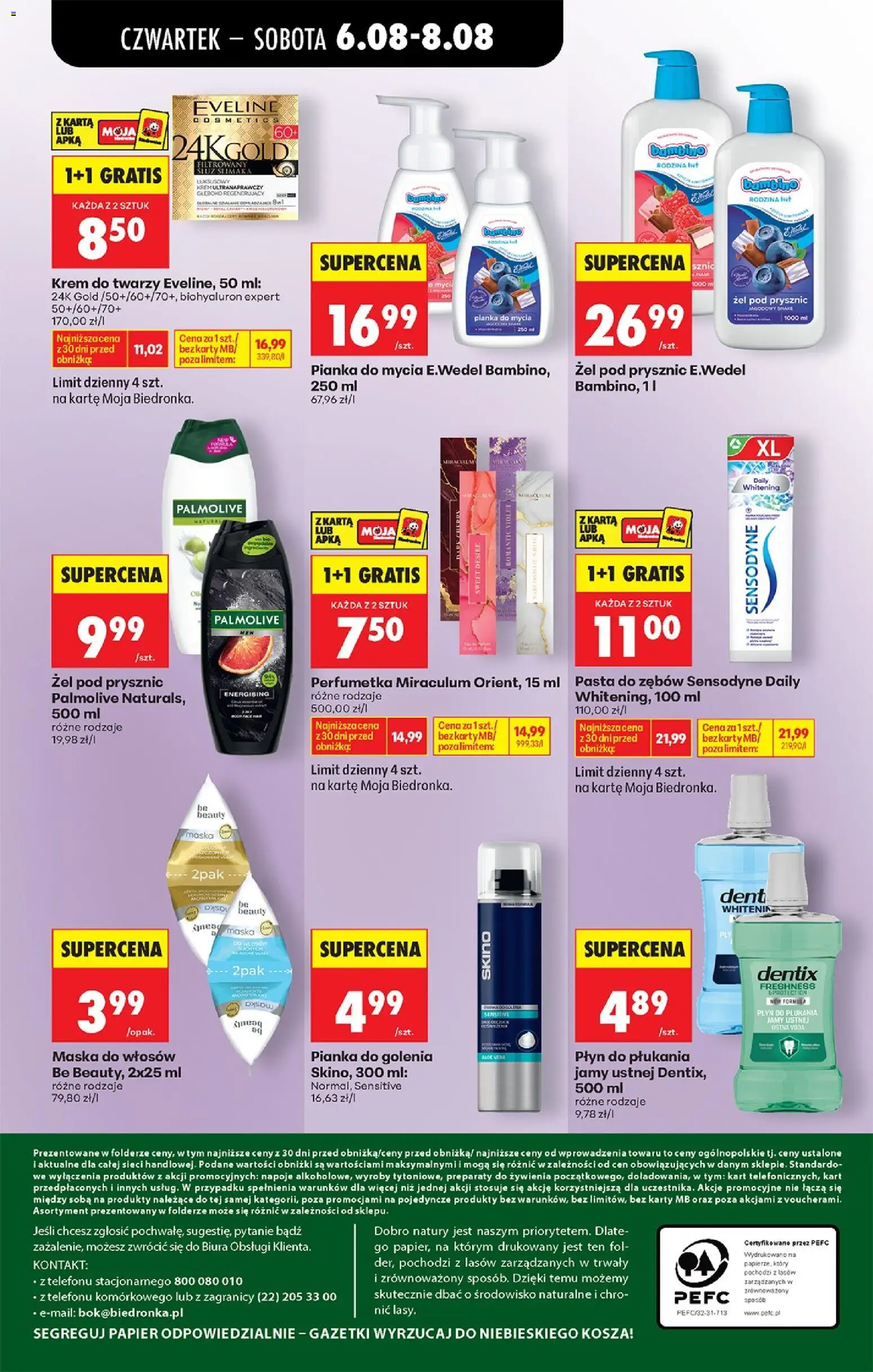 Biedronka gazetka od czwartku od 06.08.2026 | Strona: 84 | Produkty: Karta, Prysznic, Be beauty, Krem