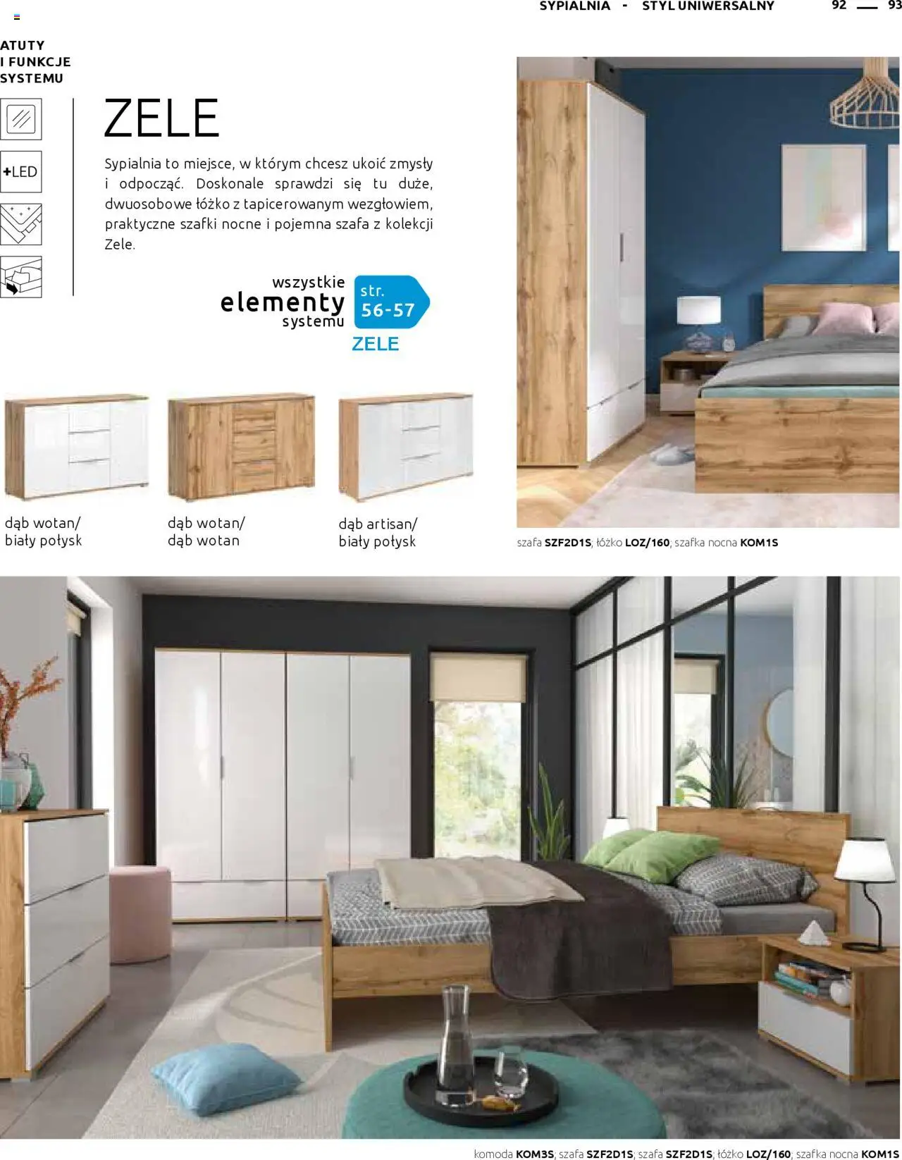 Black Red White Gazetka - Katalog rodzinnych wnętrz od 24.05.2024 | Strona: 93 | Produkty: Łóżko, Szafa, Komoda, Szafka nocna