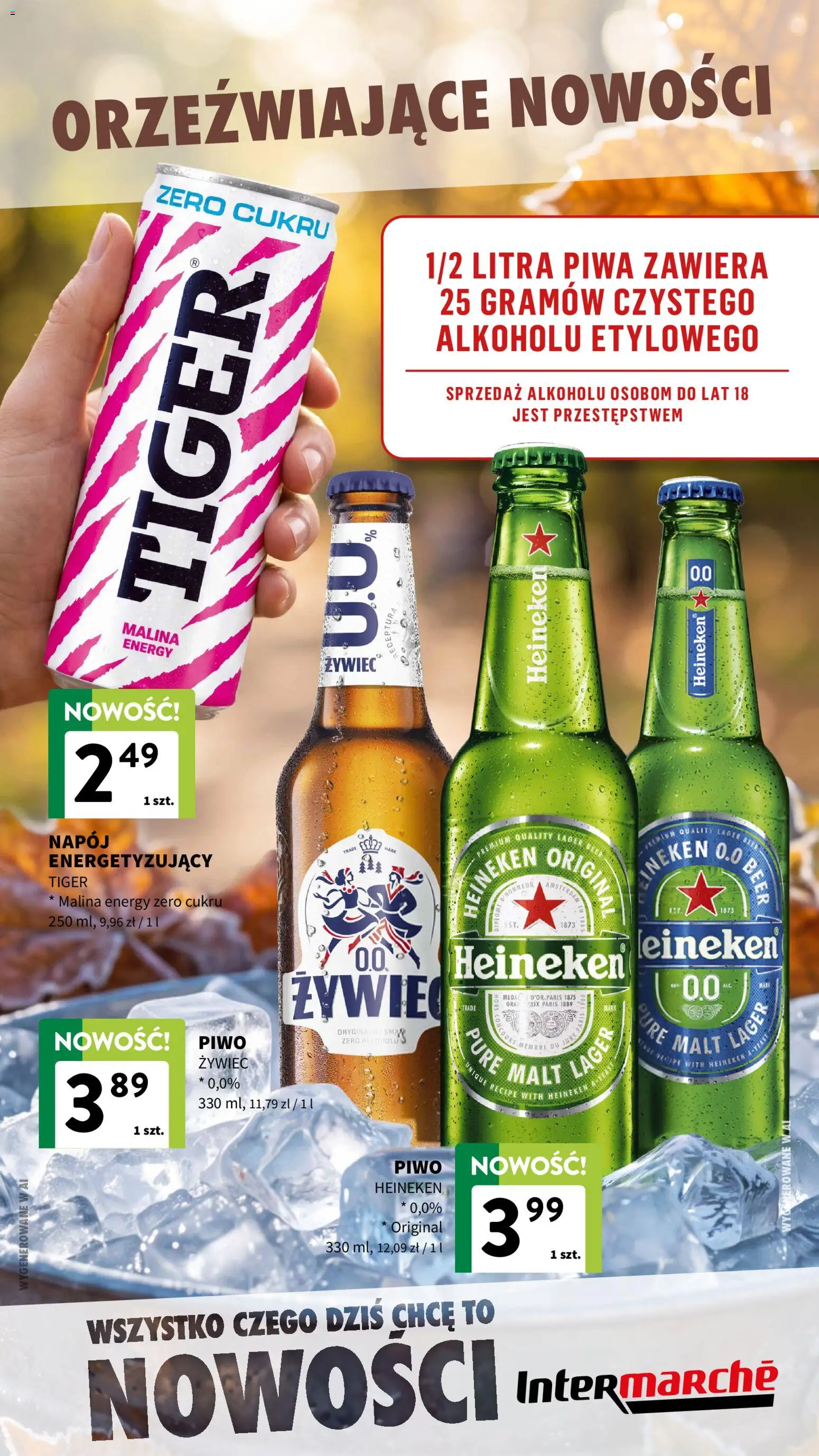 Intermarche gazetka - Nowości Wrzesień od 09.09.2026 | Strona: 6 | Produkty: Malina, Piwo, Heineken