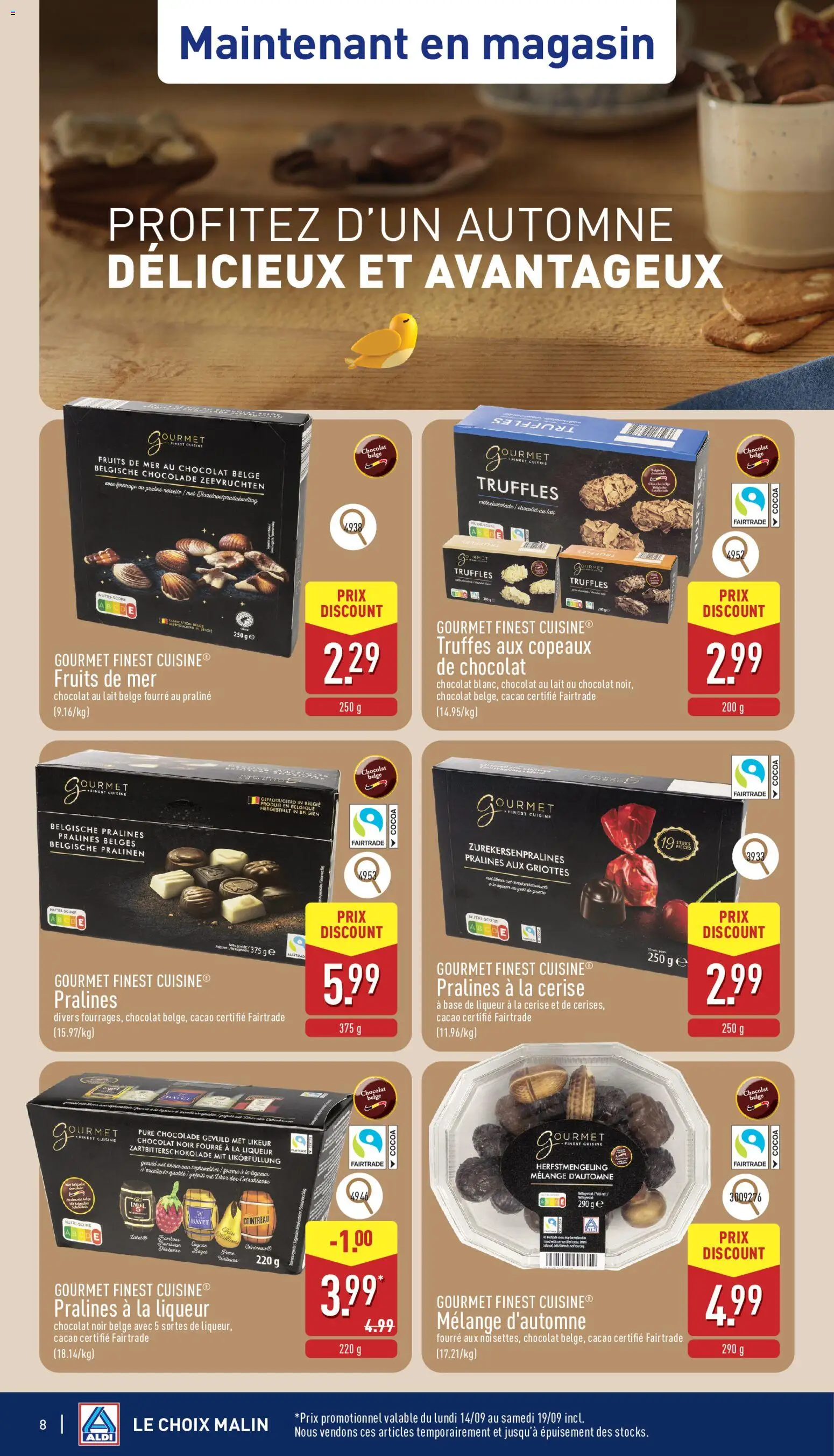 {H1} | Pagina: 8 | Producten: La, Fruit, Pin, Chocolade