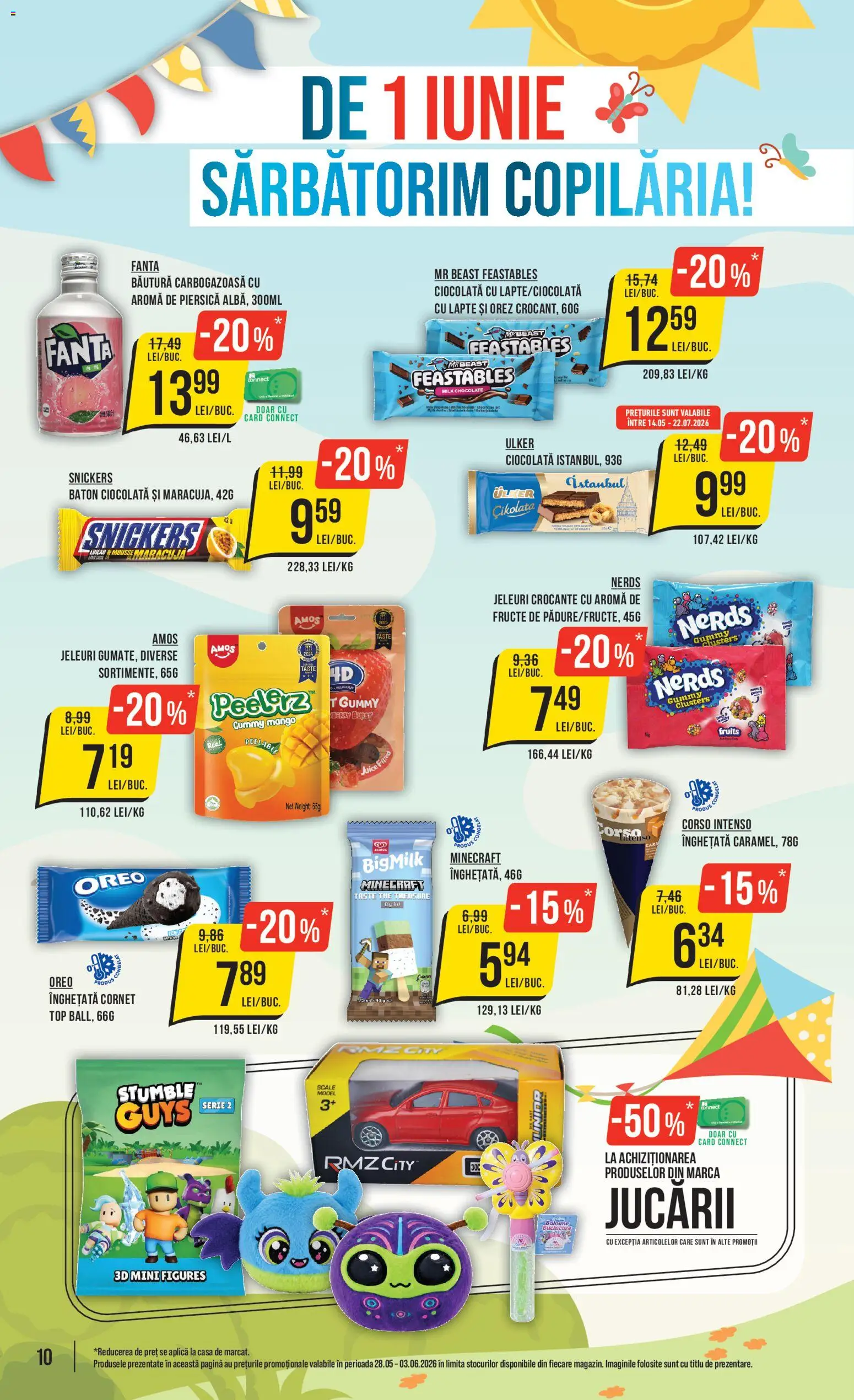 Noul catalog Mega Image – valabil de la 28.05.2026 | Pagină: 10 | Produse: Piersică, Orez, Înghețată, Mango