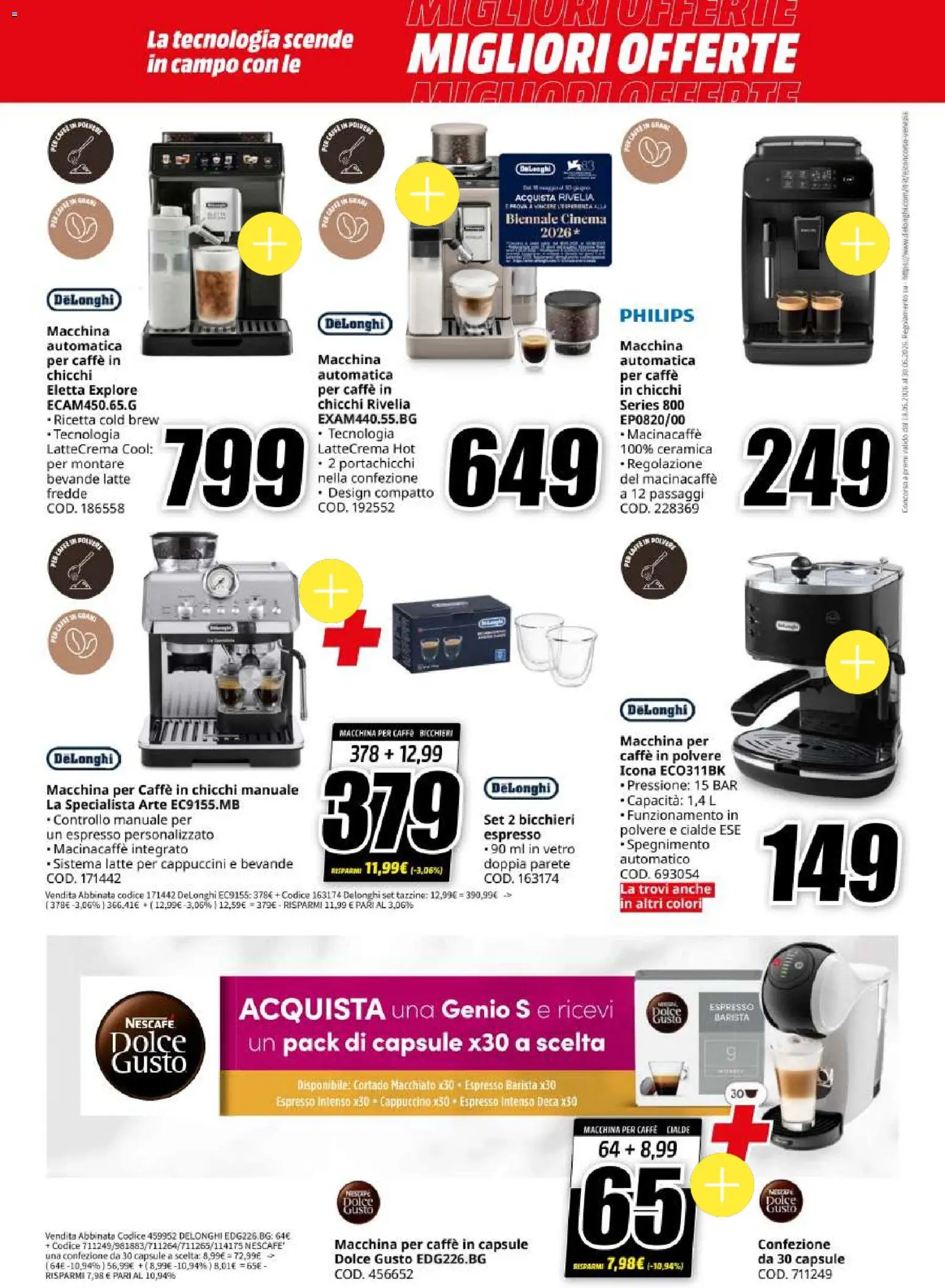 Volantino Media World del 18.05.2026 | Pagina: 32 | Prodotti: Caffè, Latte, Caffe in capsule
