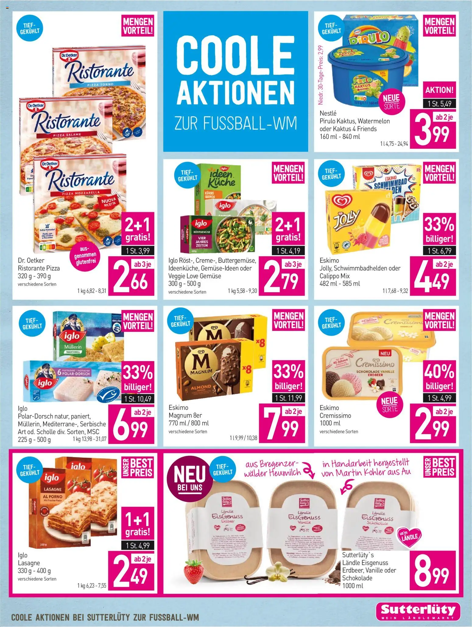 Sutterlüty Flugblatt gültig ab 04.06.2026 | Seite: 21 | Produkte: Gemüse, Kürbis, Schokolade, Pizza