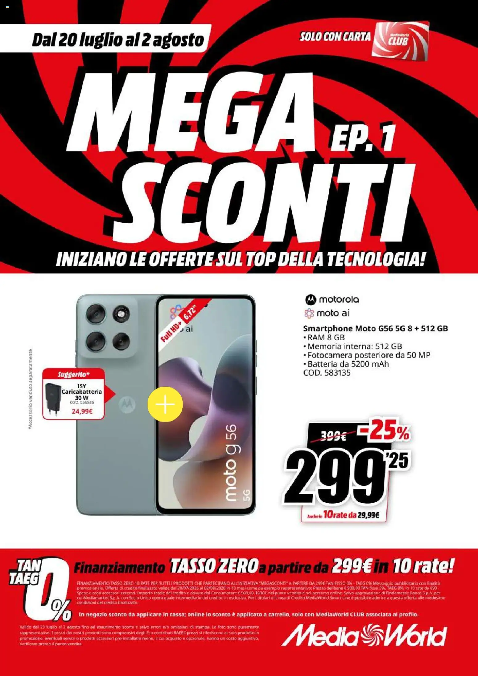 Volantino Media World del 20/07/2026 | Pagina: 21