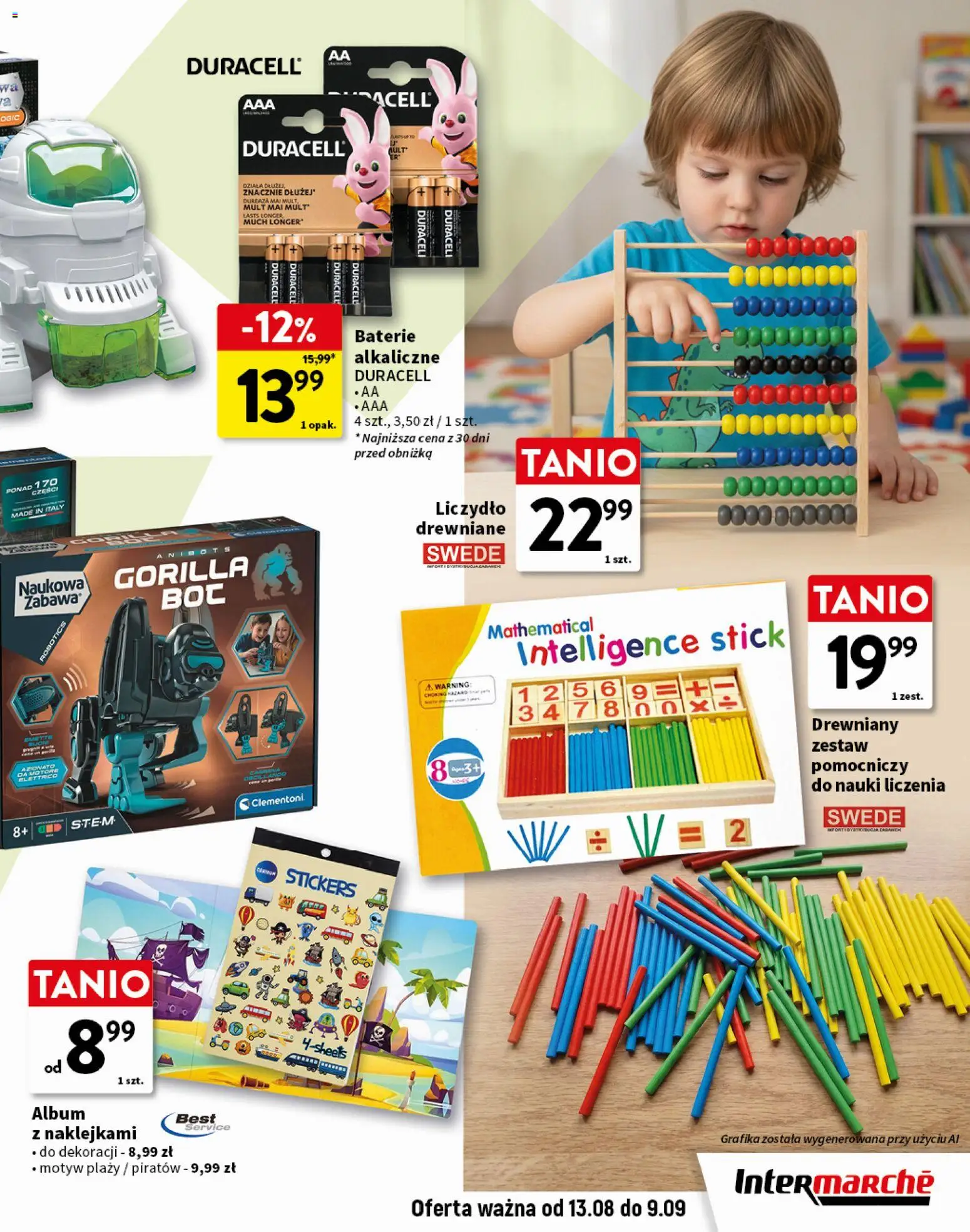 Intermarche gazetka - Gotowi na szkołę od 13.08.2026 | Strona: 11 | Produkty: Baterie