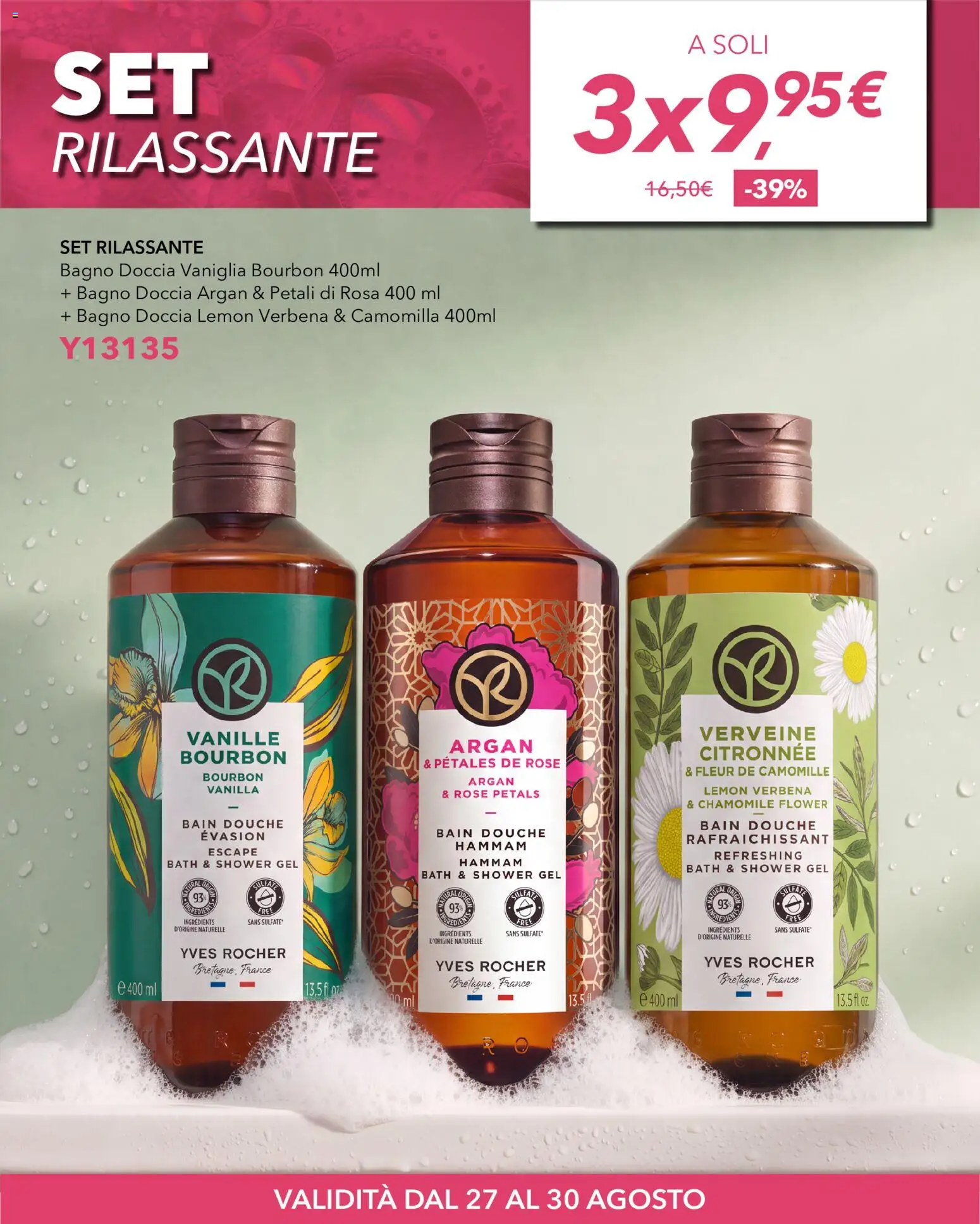 Volantino Yves Rocher del 27/08/2026 | Pagina: 3 | Prodotti: Vaniglia, Bourbon, Bagno, Doccia