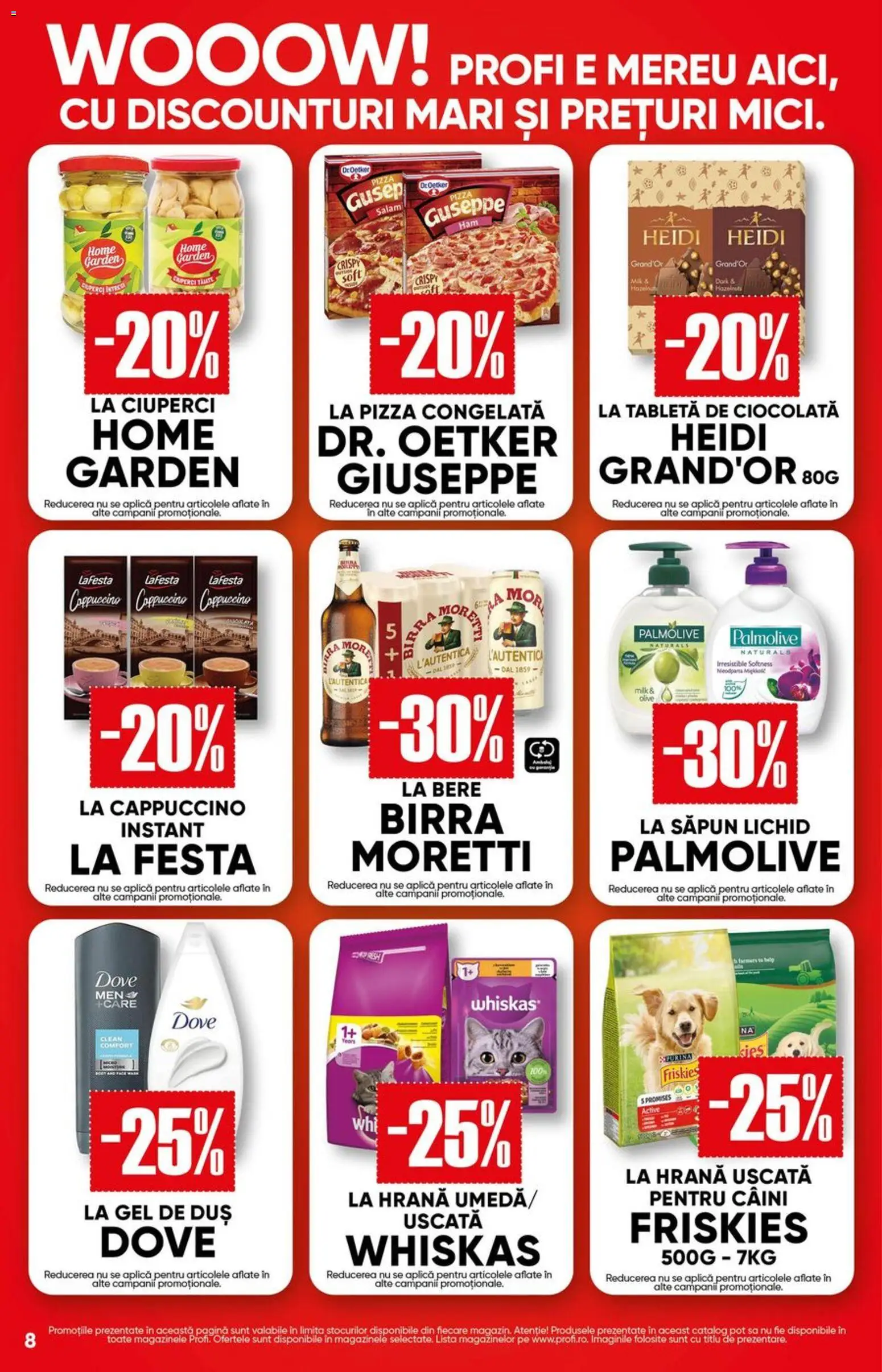 Noul catalog Profi – valabil de la 15.10.2026 | Pagină: 8 | Produse: Baby, Whiskas, Active, Heidi