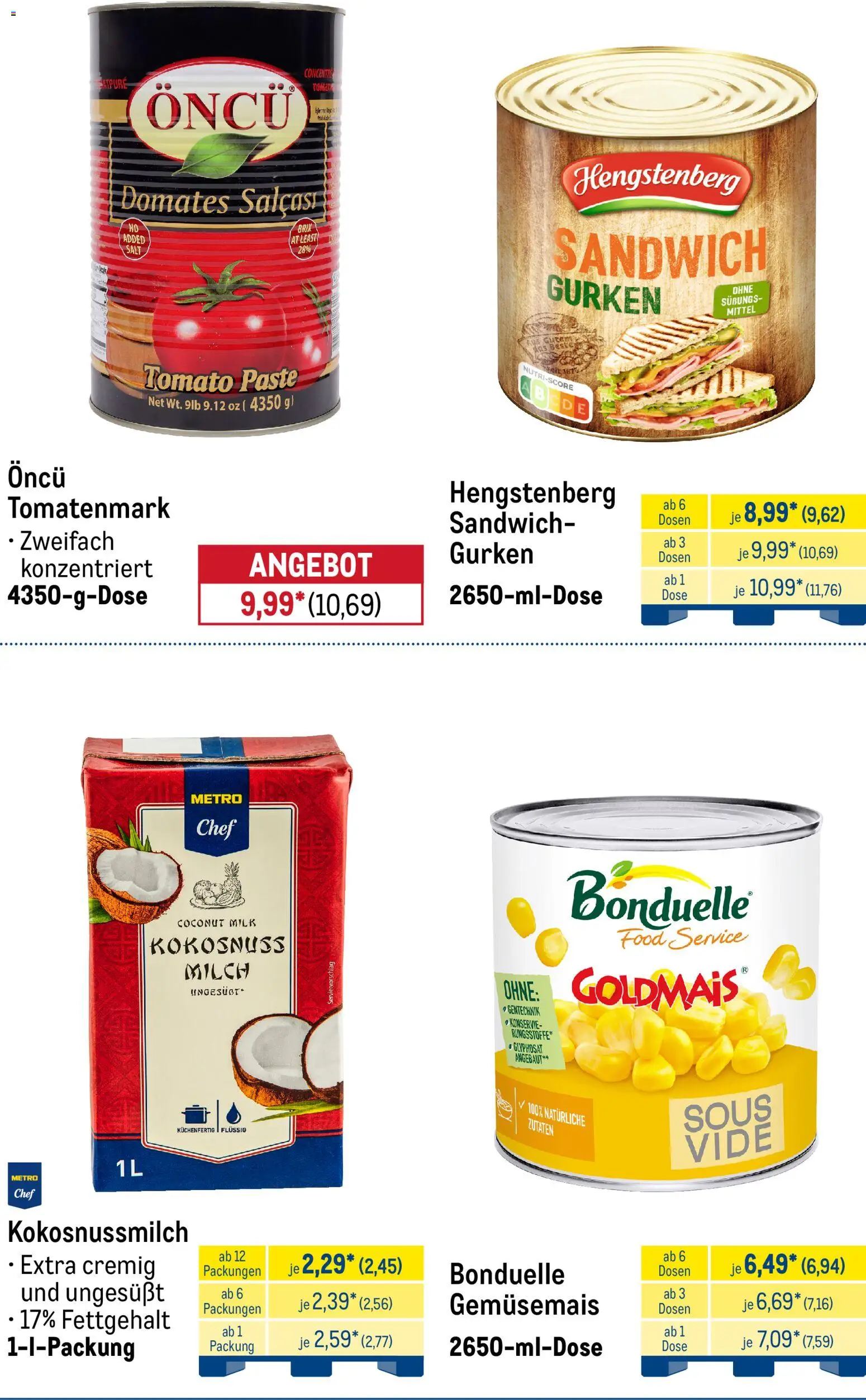 Metro Monats-Menü – gültig ab 01.07.2026 | Seite: 13 | Produkte: Milch, Gurken